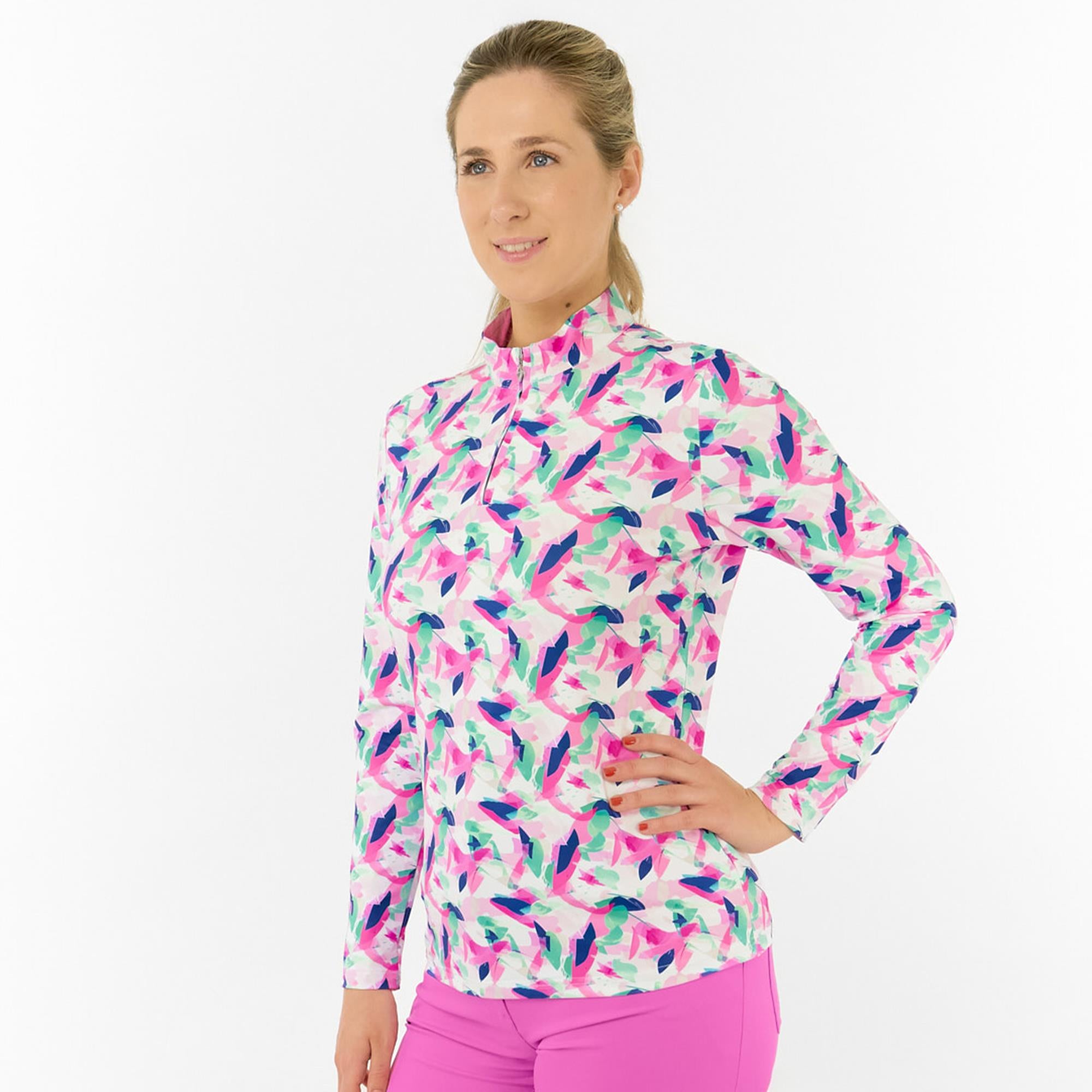 Pure Golf Serenity Ladies Golf Mid Layer Portrait Of Paradise
