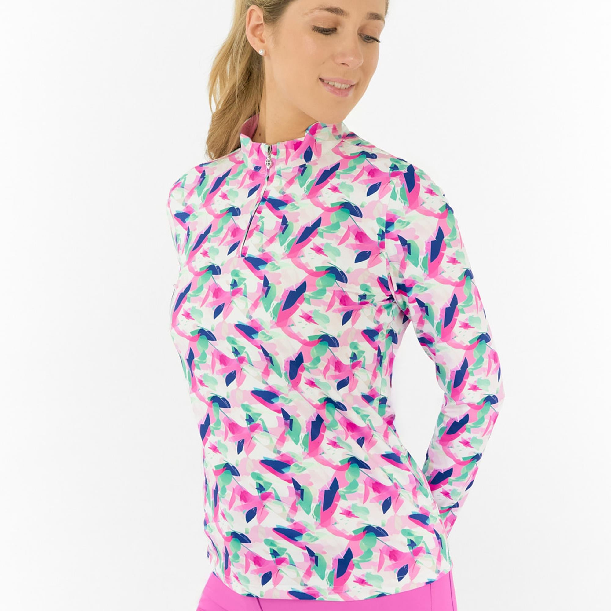 Pure Golf Serenity Ladies Golf Mid Layer Portrait Of Paradise