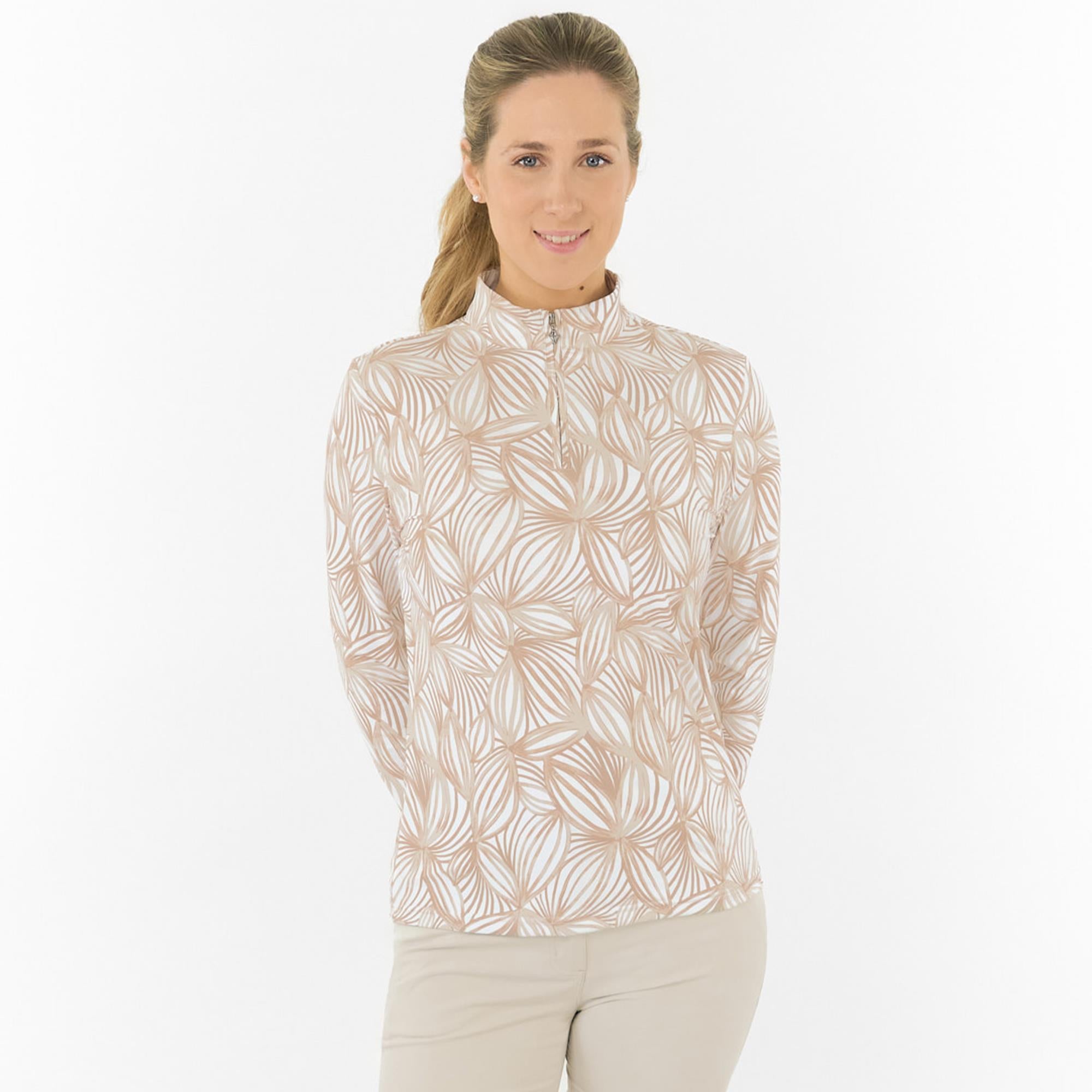 Pure Golf Serenity Ladies Golf Mid Layer Whitecap Whisper