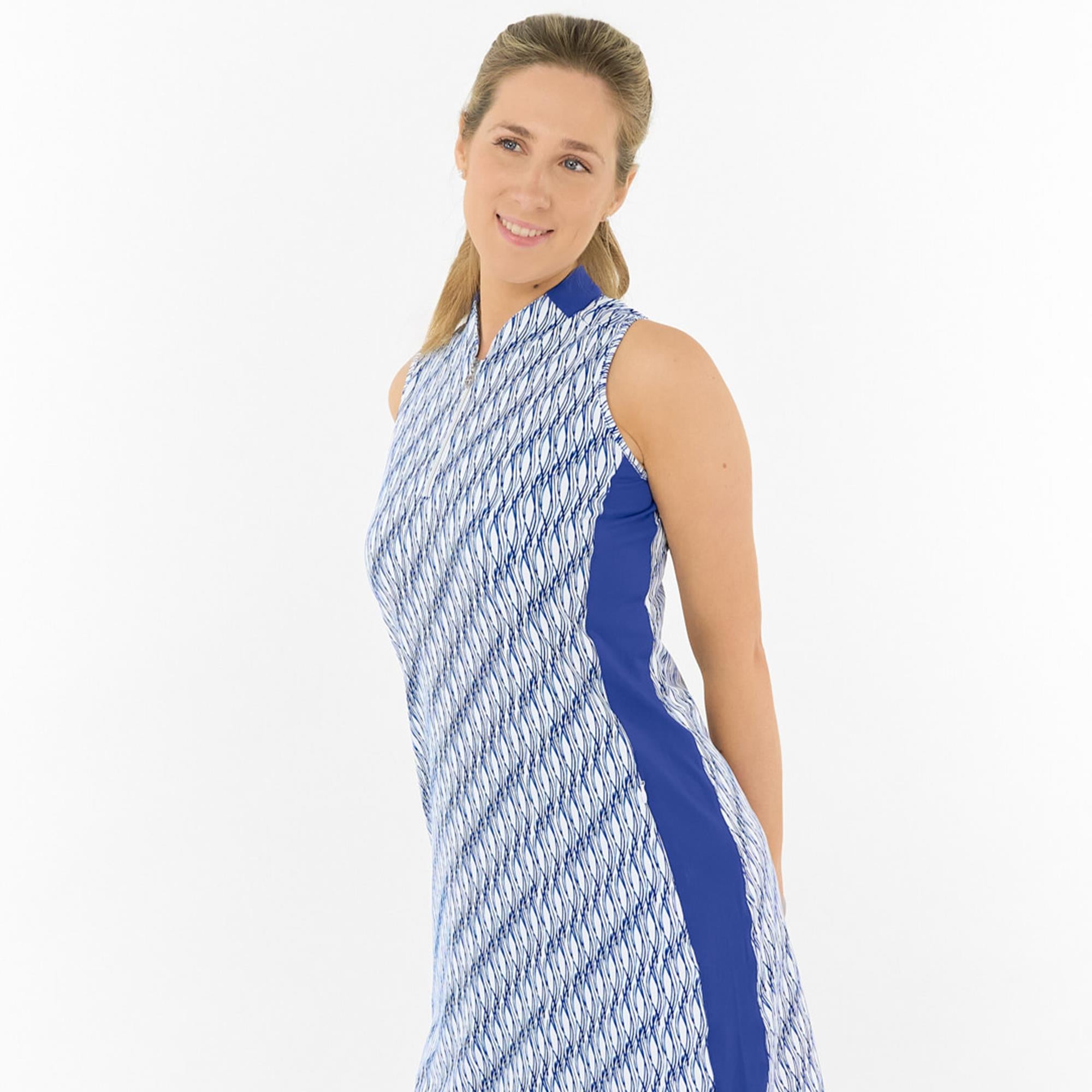 Pure Sophie Ladies Sleeveless Golf Dress Tidal Wash