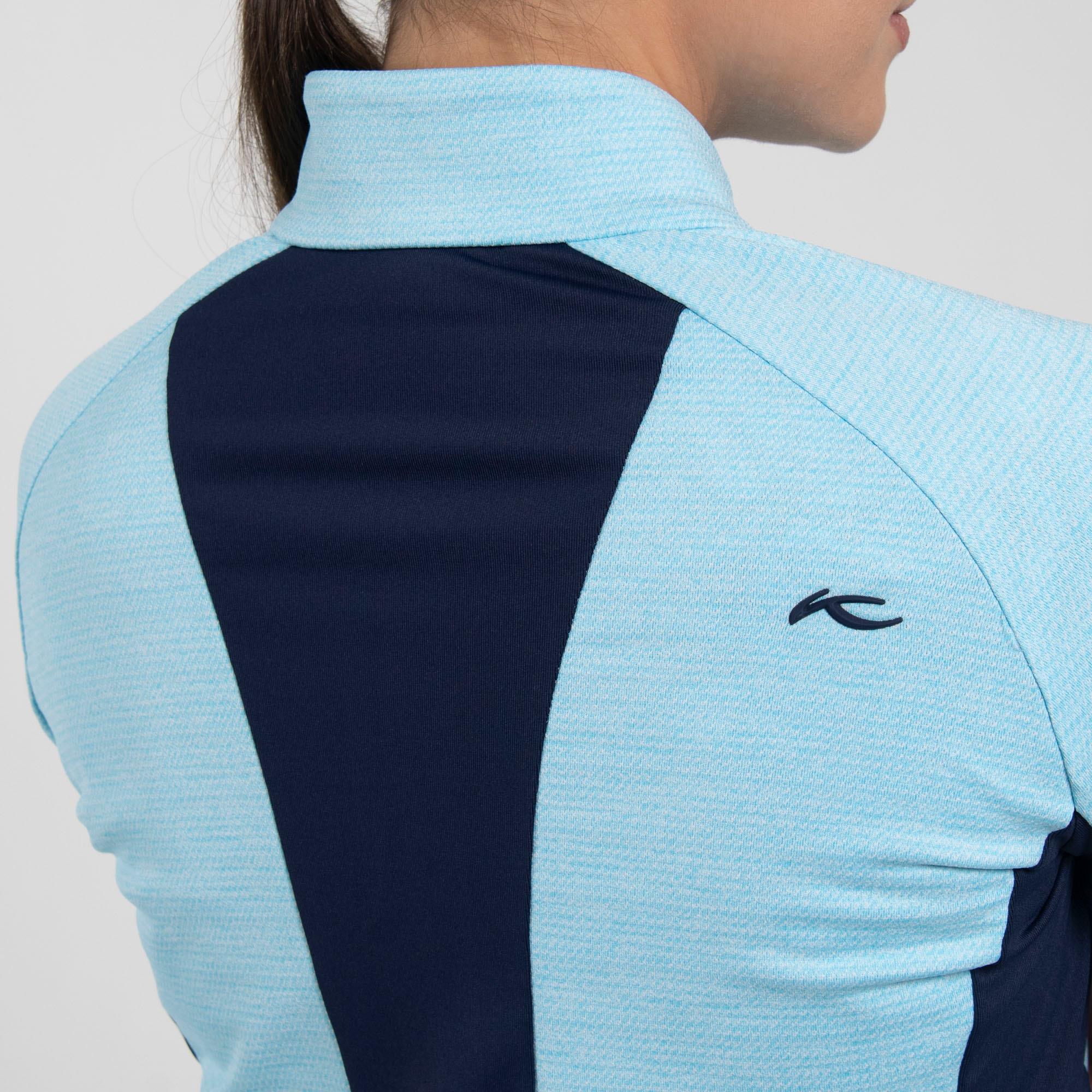 KJUS Emelia Ladies Golf Mid Layer Poolside/Atlanta Blue