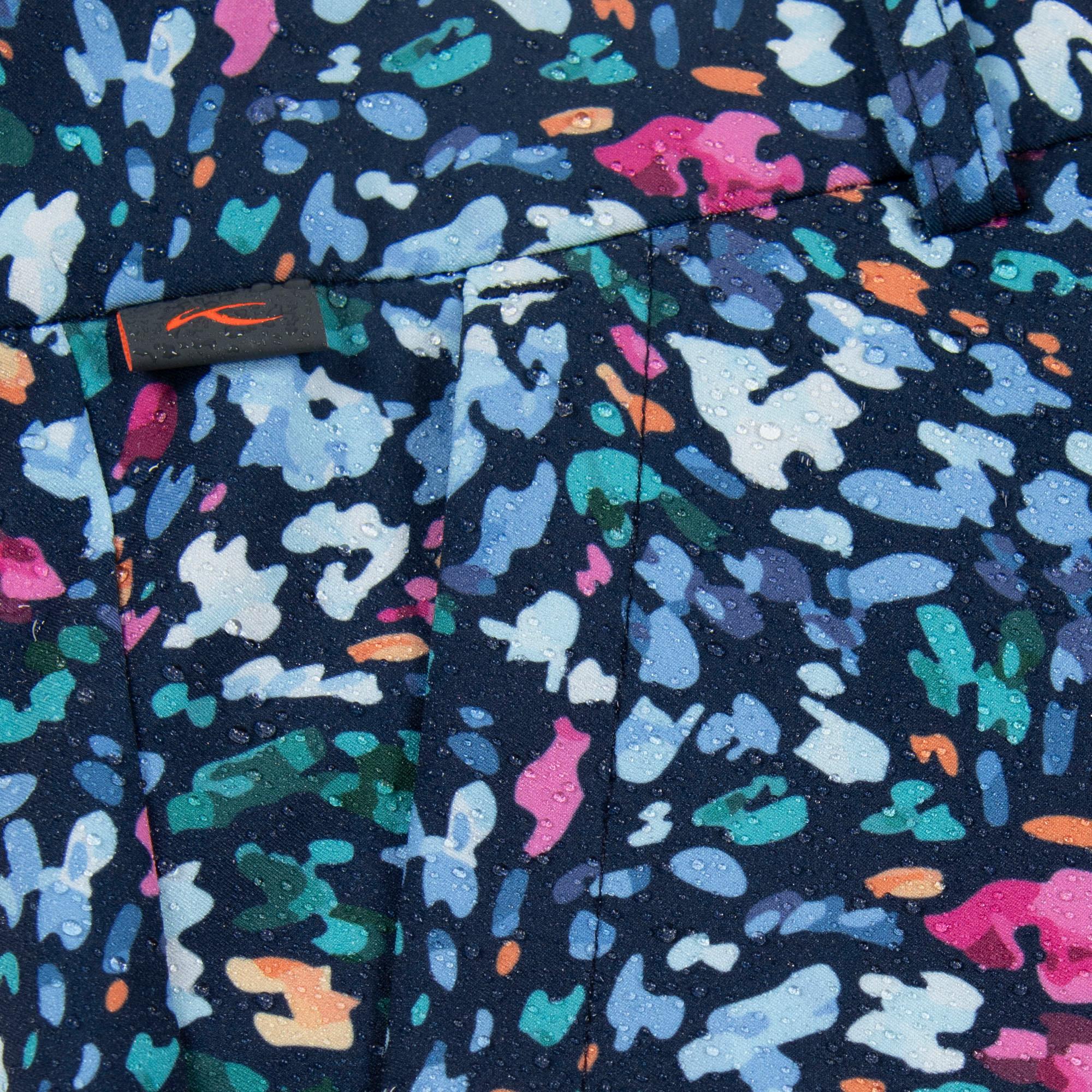 KJUS Ice Light Print 7/8 Ladies Golf Treggings Splash Atlanta Blue/Yonder
