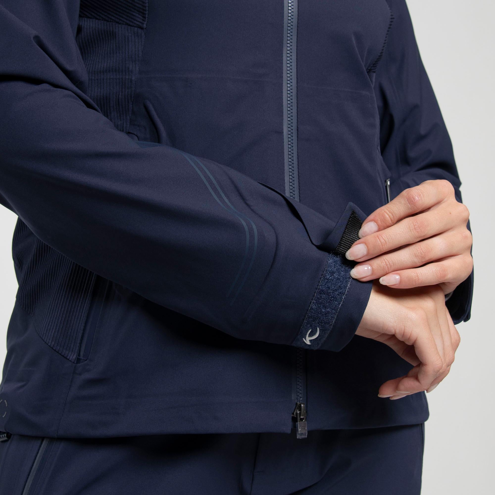 KJUS Pro 3L 3.0 Ladies Waterproof Golf Jacket Atlanta Blue