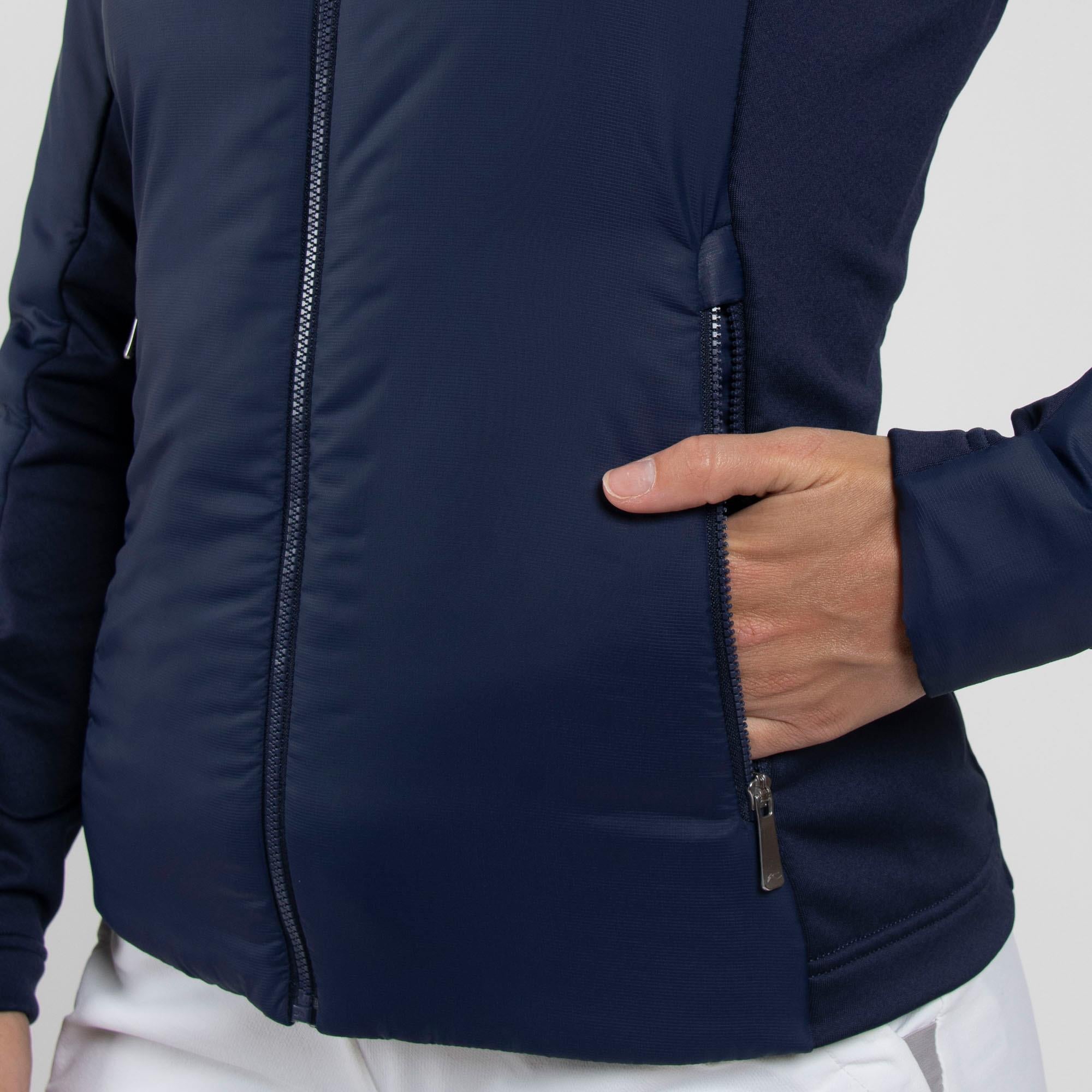 KJUS Radiation Ladies Insulated Windproof Golf Jacket Atlanta Blue