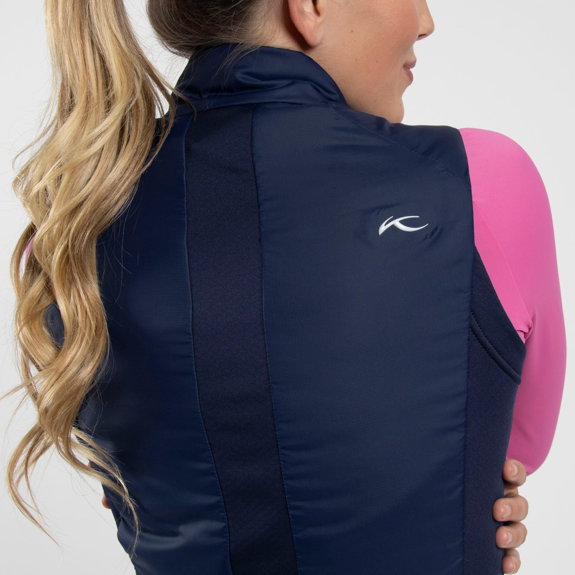 KJUS Radiation Ladies Insulated Windproof Golf Vest Atlanta Blue