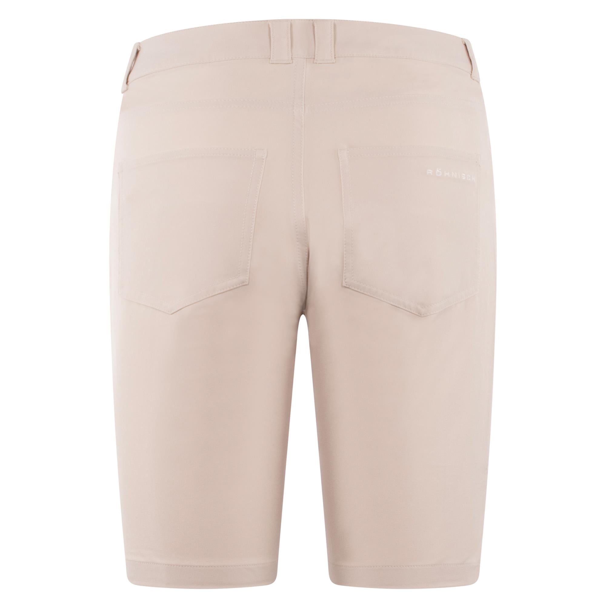 Rohnisch Chie Comfort Stretch Ladies Golf Bermuda Shorts Oatmeal