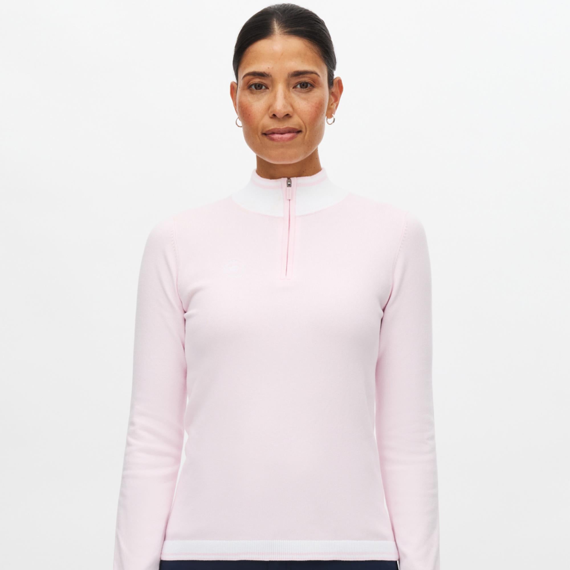 Rohnisch Kora Knitted Ladies Golf Jumper Cradle Pink