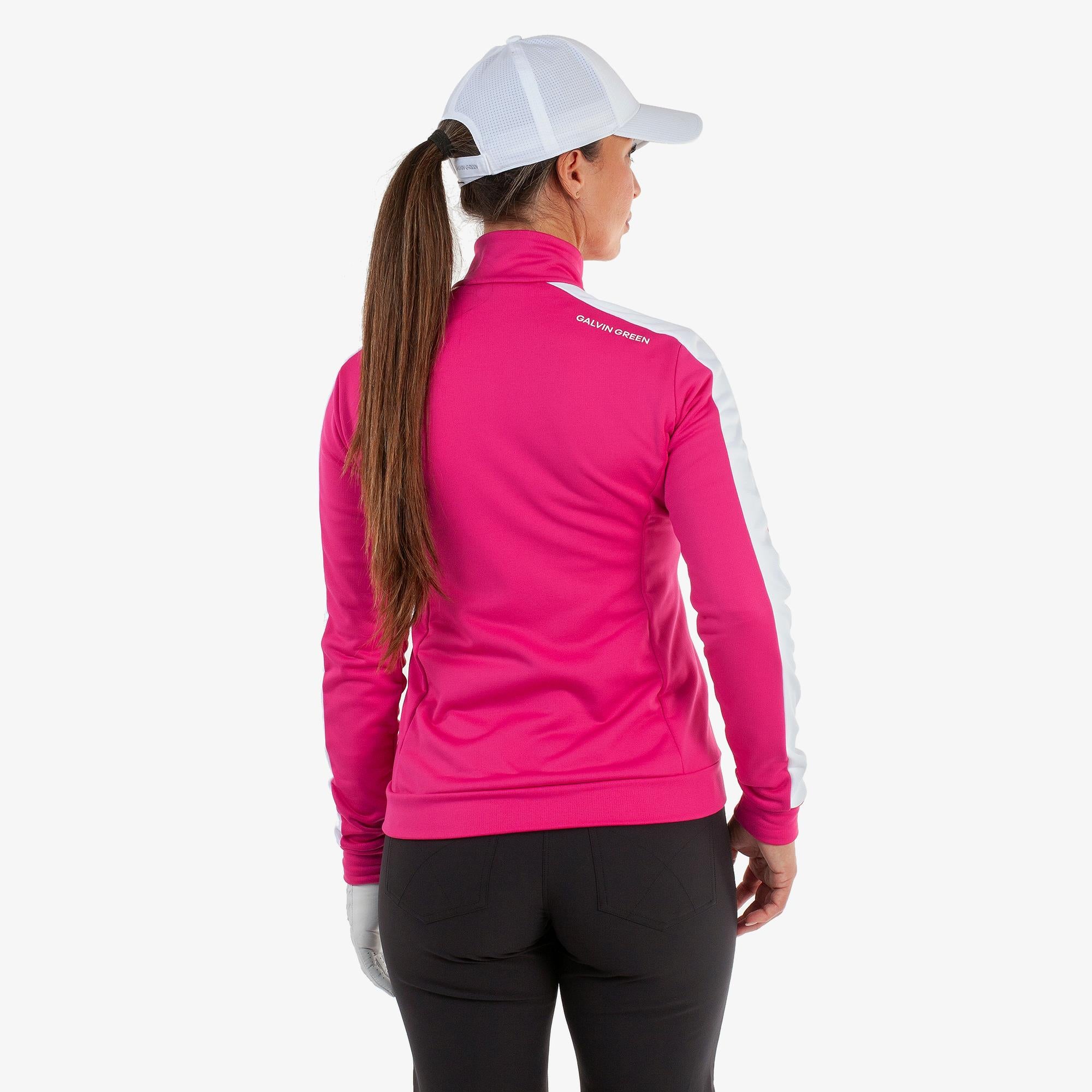 Galvin Green Dixie Insula Ladies Golf Mid Layer Fucshia/White