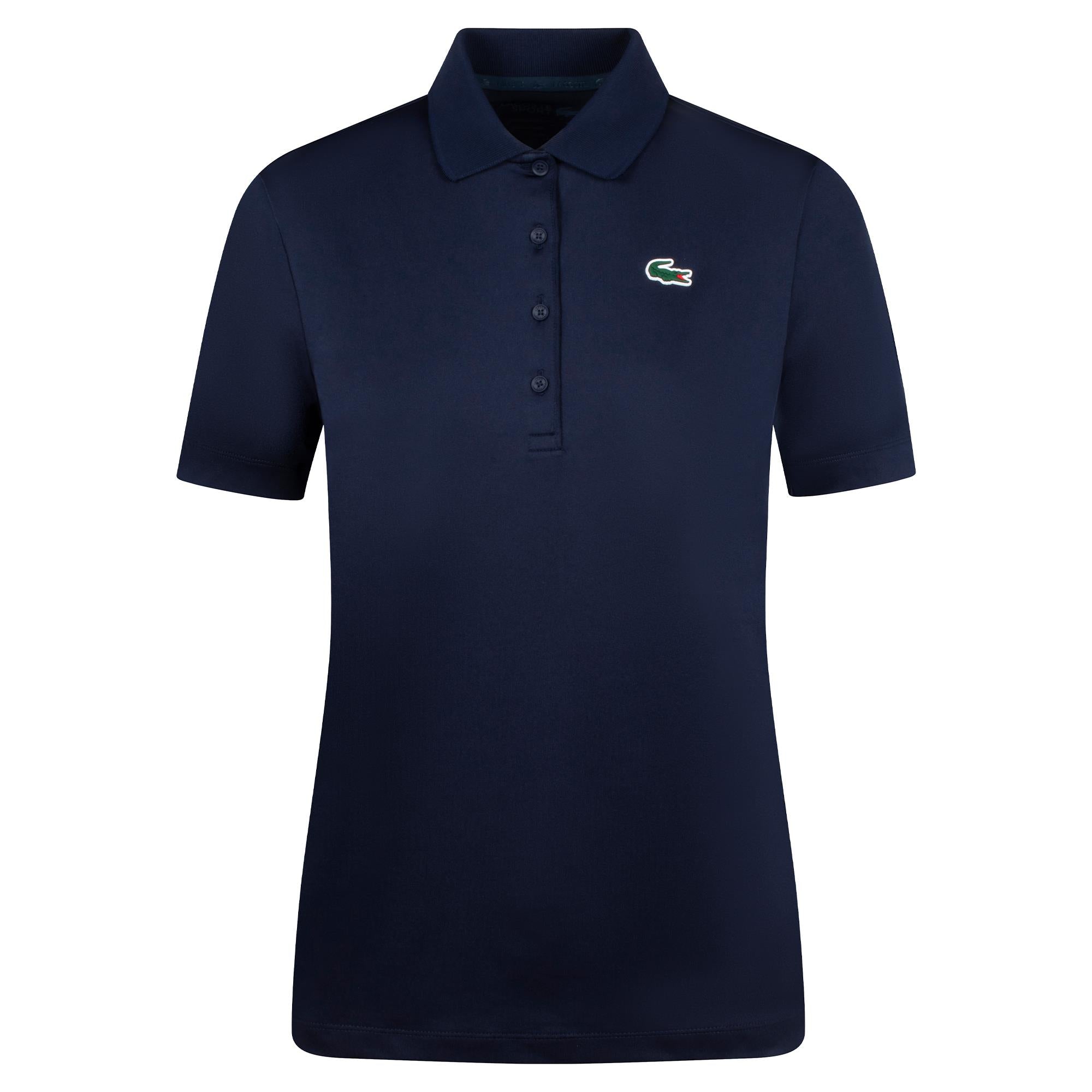 Ladies Lacoste Performance Classic Polo Shirt Navy