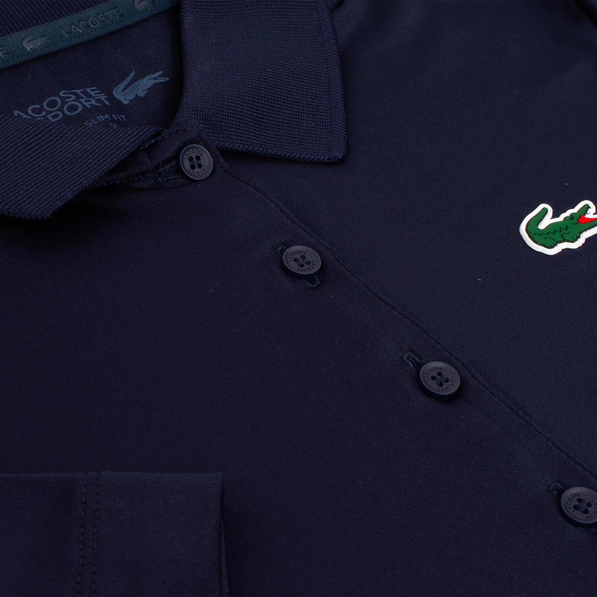 Ladies Lacoste Performance Classic Polo Shirt Navy