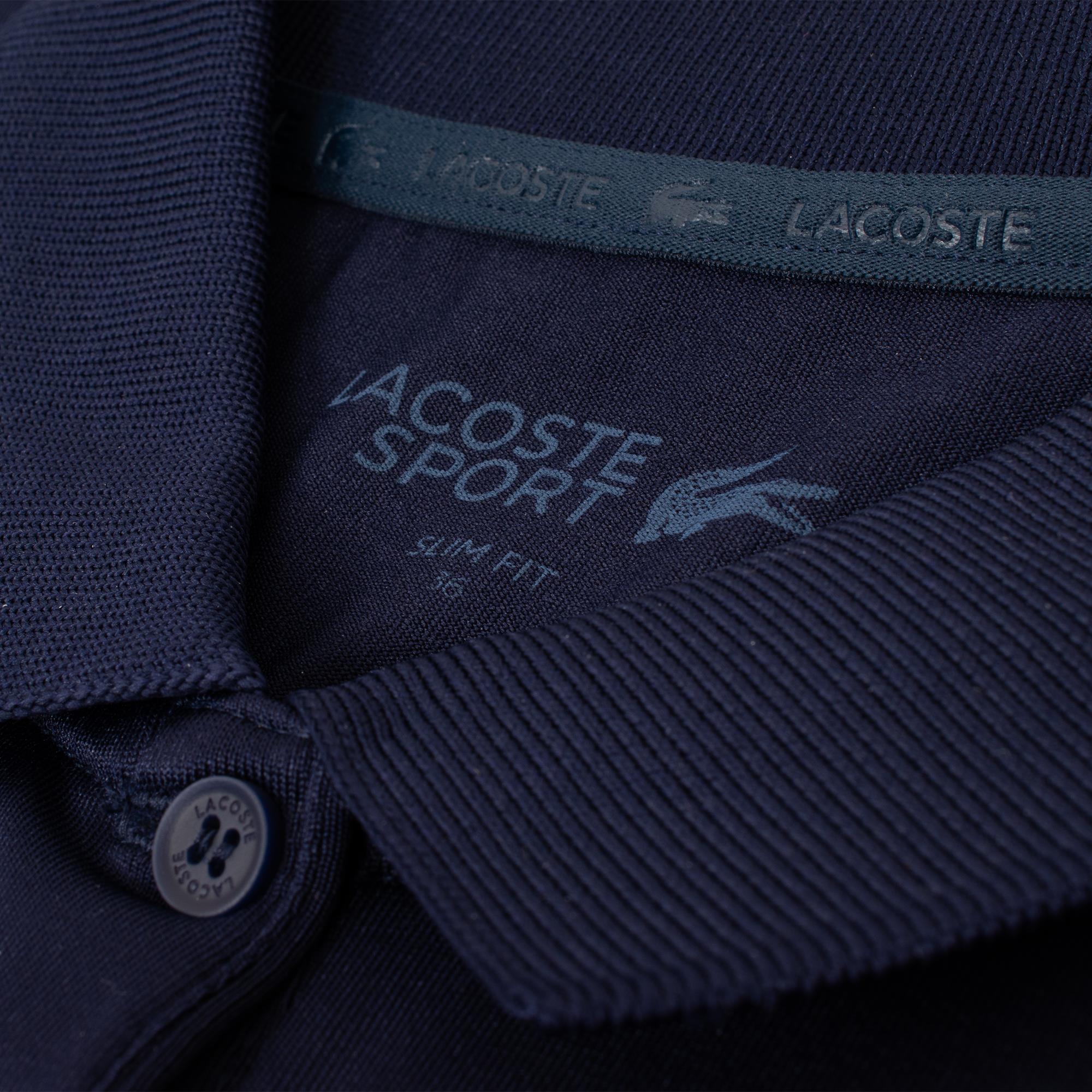 Ladies Lacoste Performance Classic Polo Shirt Navy