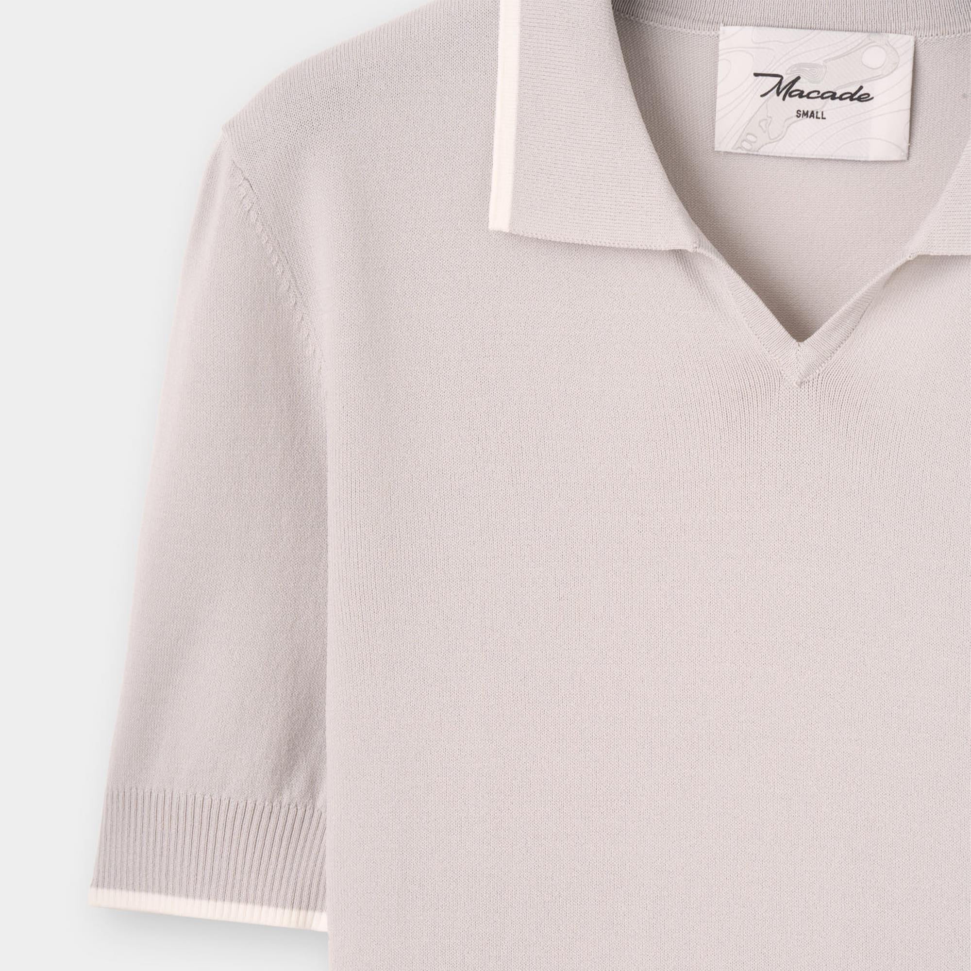 Macade Golf  Vera Cropped Ladies Golf Polo Shirt Very Grey