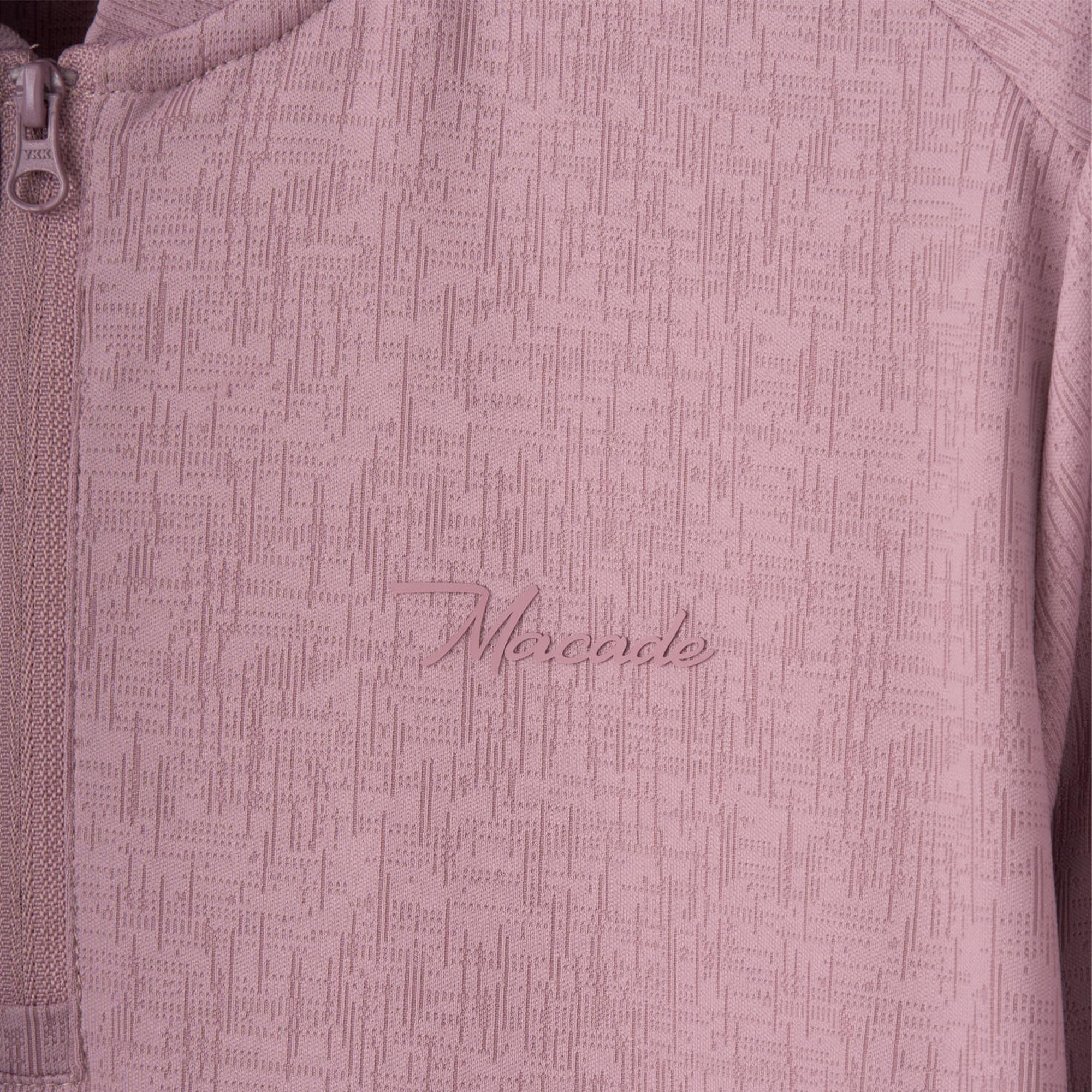 Macade Golf Dawn Long Sleeve Ladies Bomber Shirt Dawn Mauve