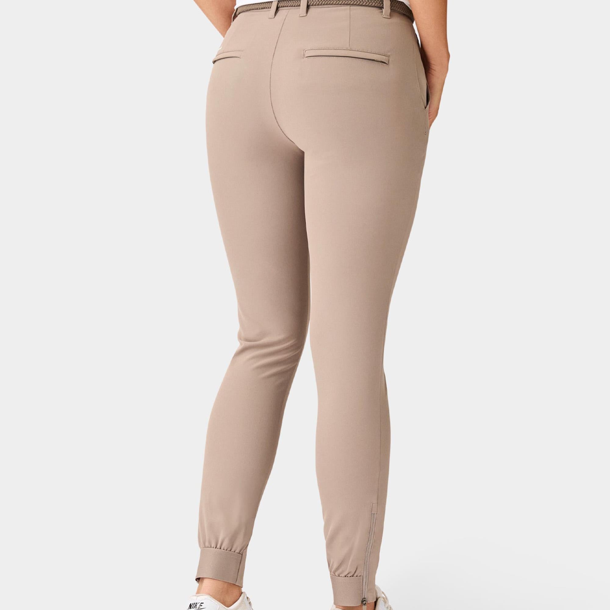 Macade Golf Four-Way Stretch Ladies Golf Jogger Ash Brown 29 Inch Leg