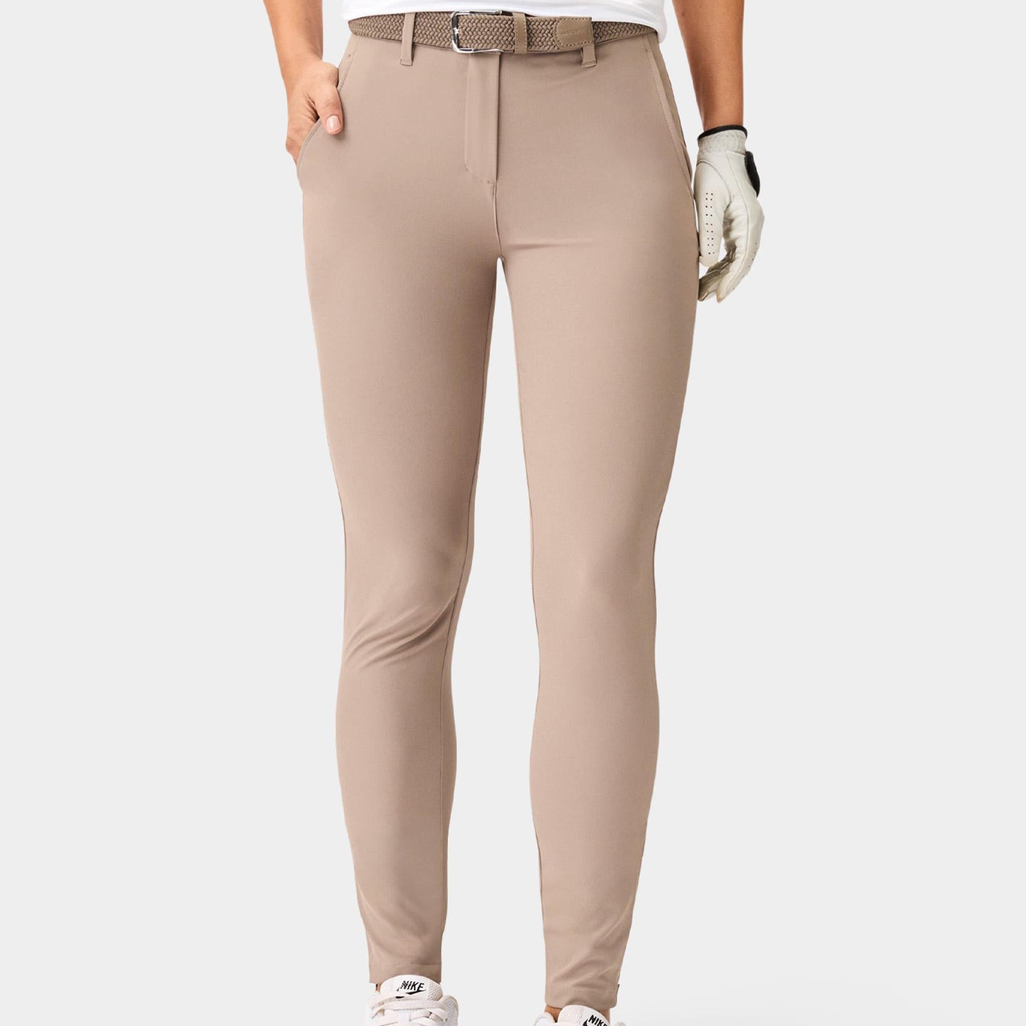 Macade Golf Four-Way Stretch Ladies Golf Jogger Ash Brown 27 Inch Leg