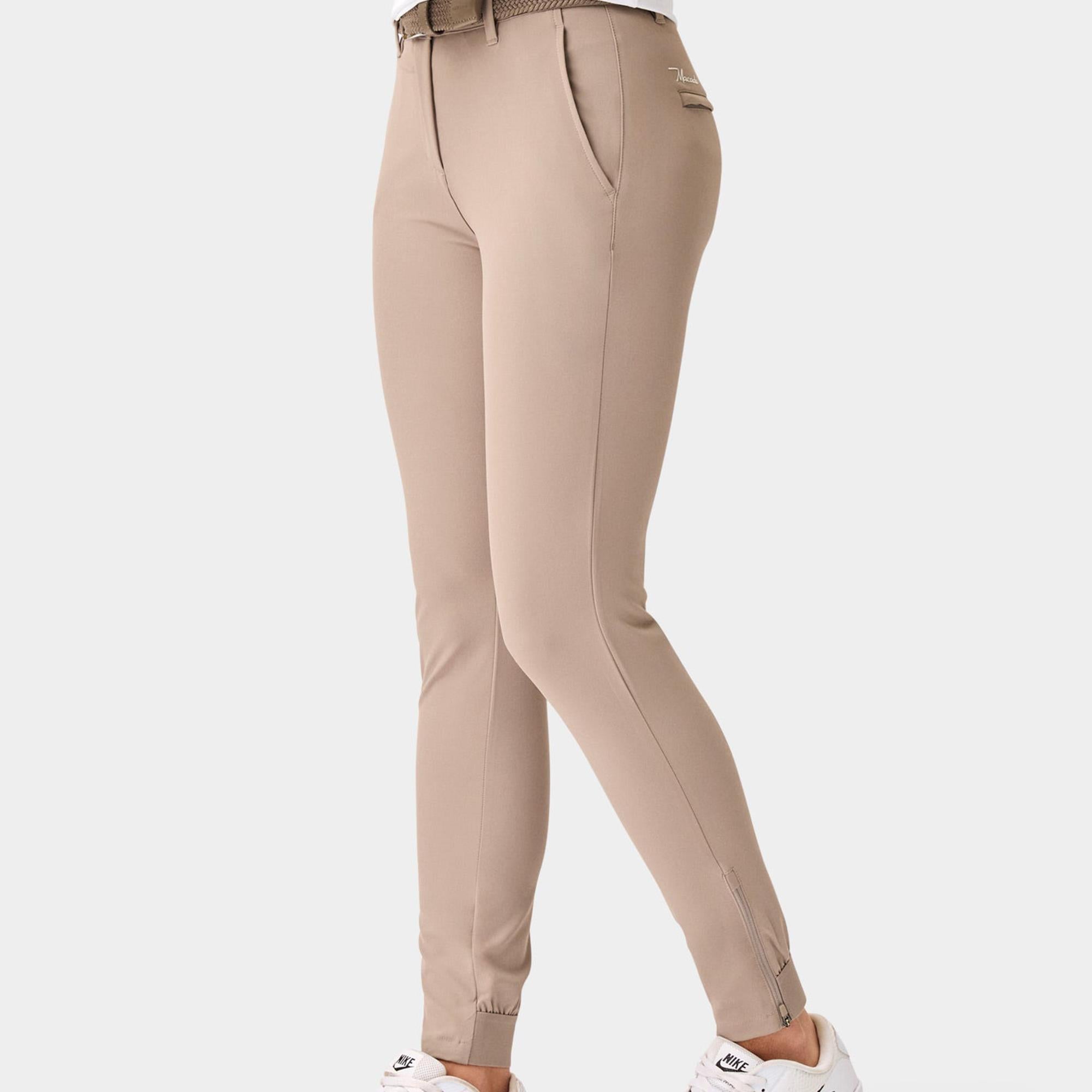 Macade Golf Four-Way Stretch Ladies Golf Jogger Ash Brown 27 Inch Leg