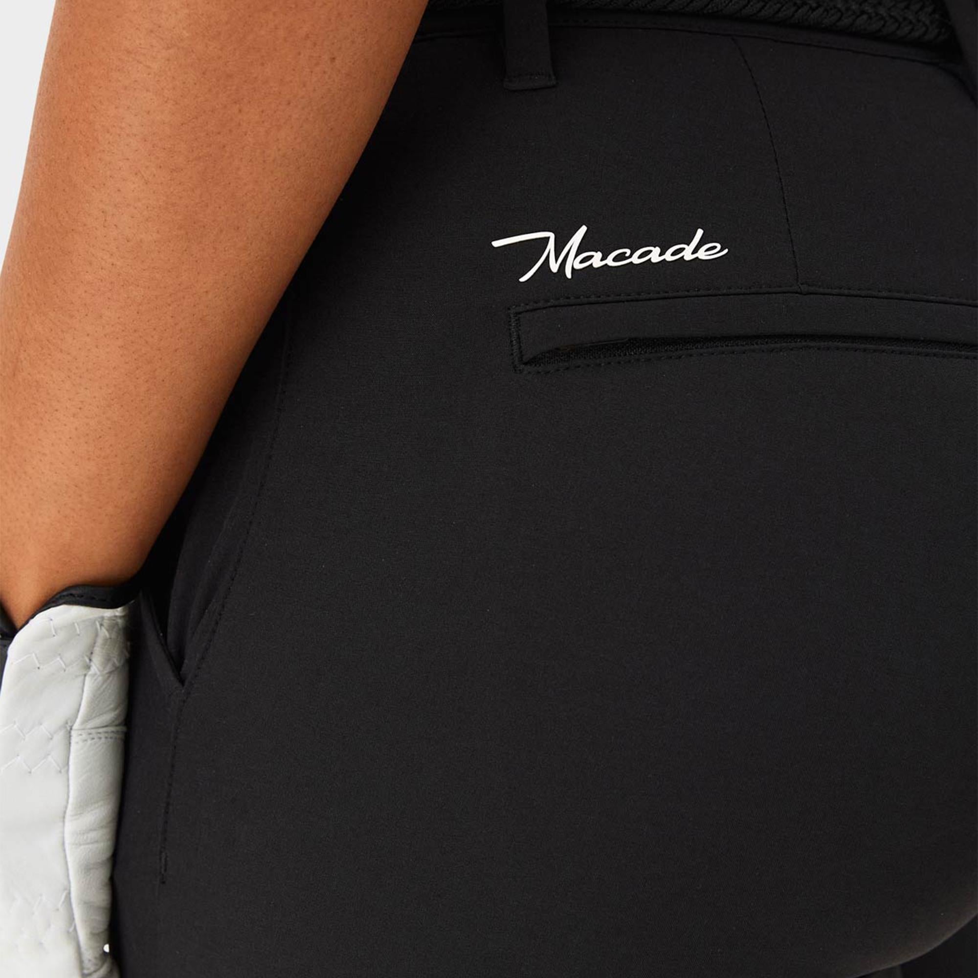 Macade Golf Four-Way Stretch Ladies Golf Jogger Black 27 Inch Leg