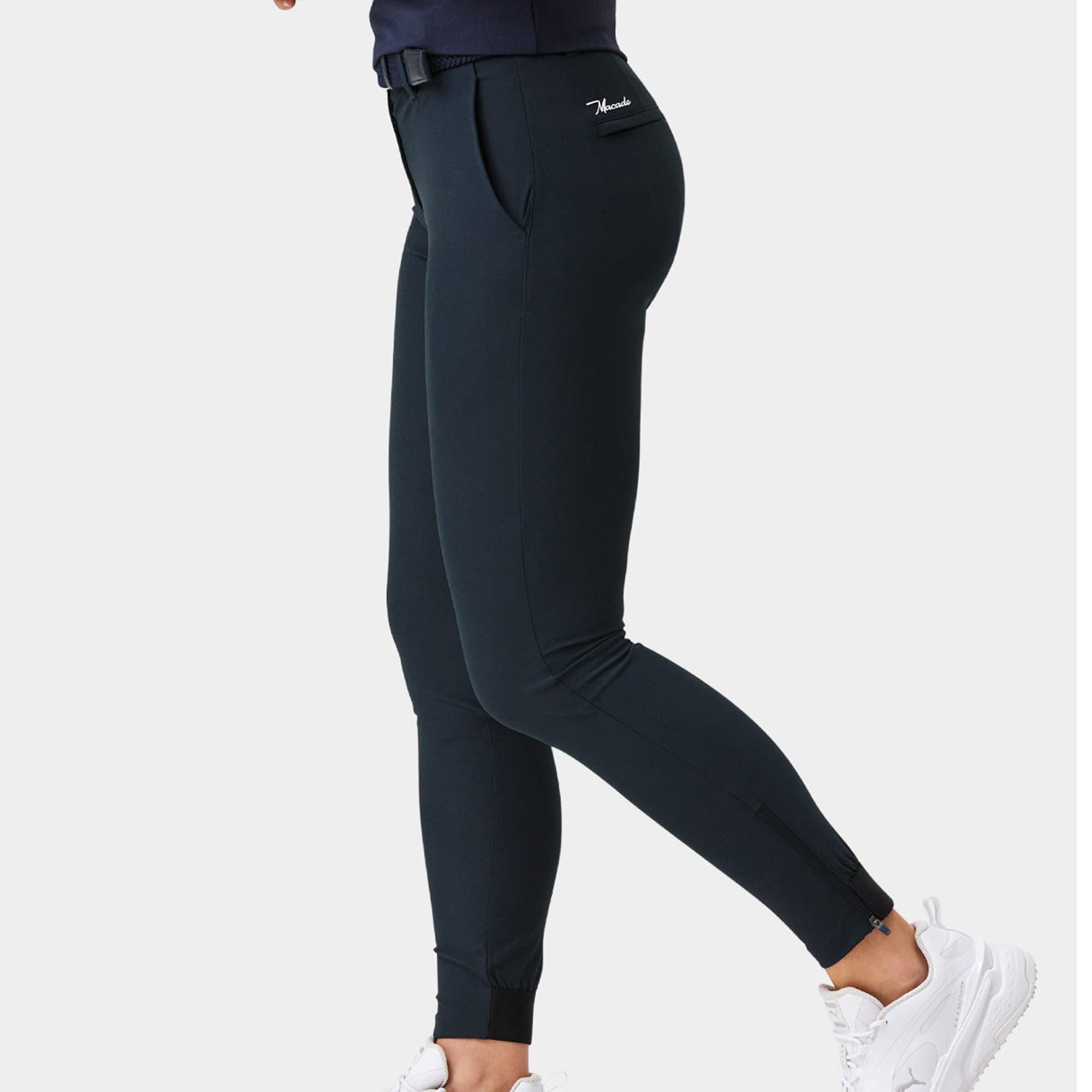 Macade Golf Four-Way Stretch Ladies Golf Jogger Dark Blue 29 Inch Leg
