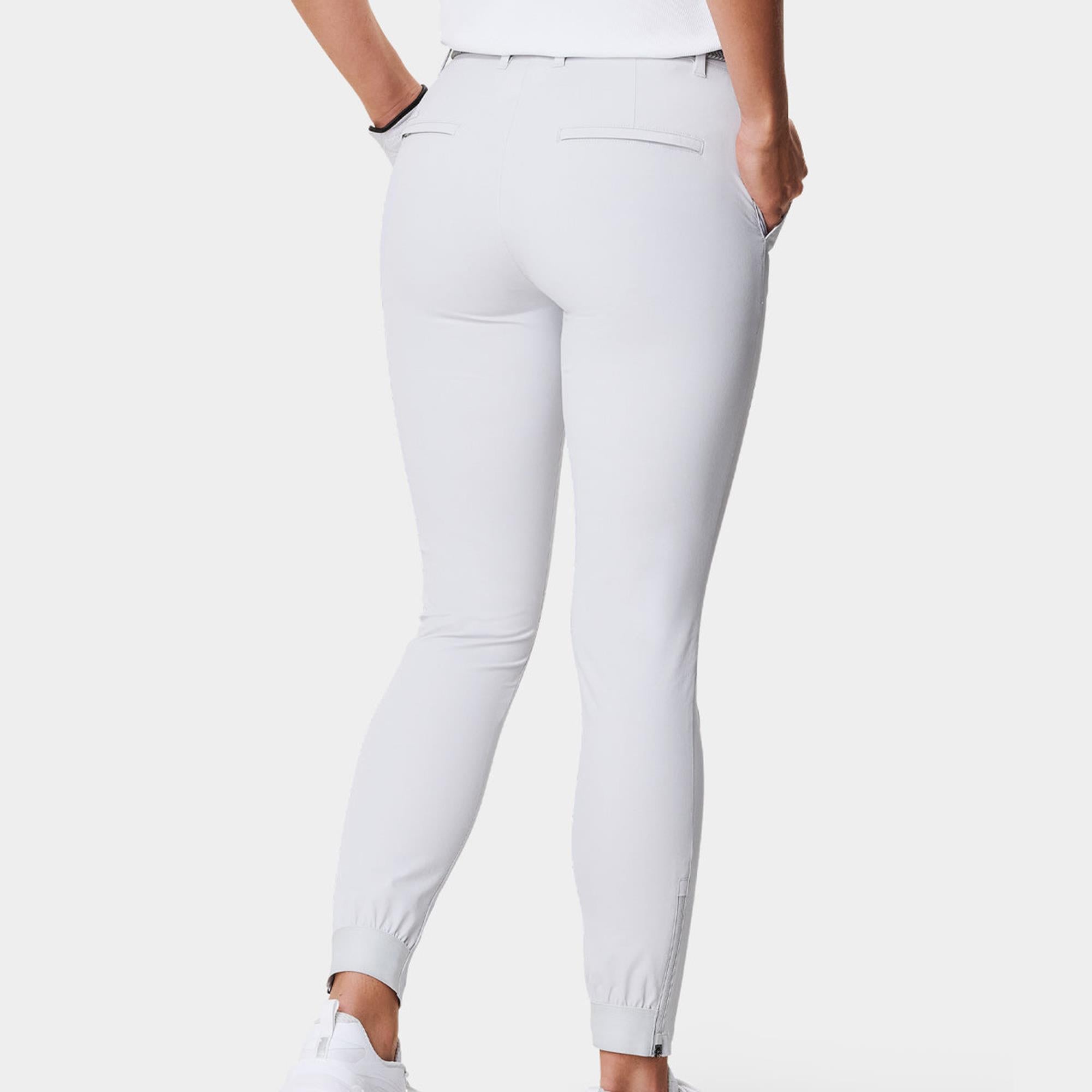 Macade Golf Four-Way Stretch Ladies Golf Jogger Off-White 27 Inch Leg