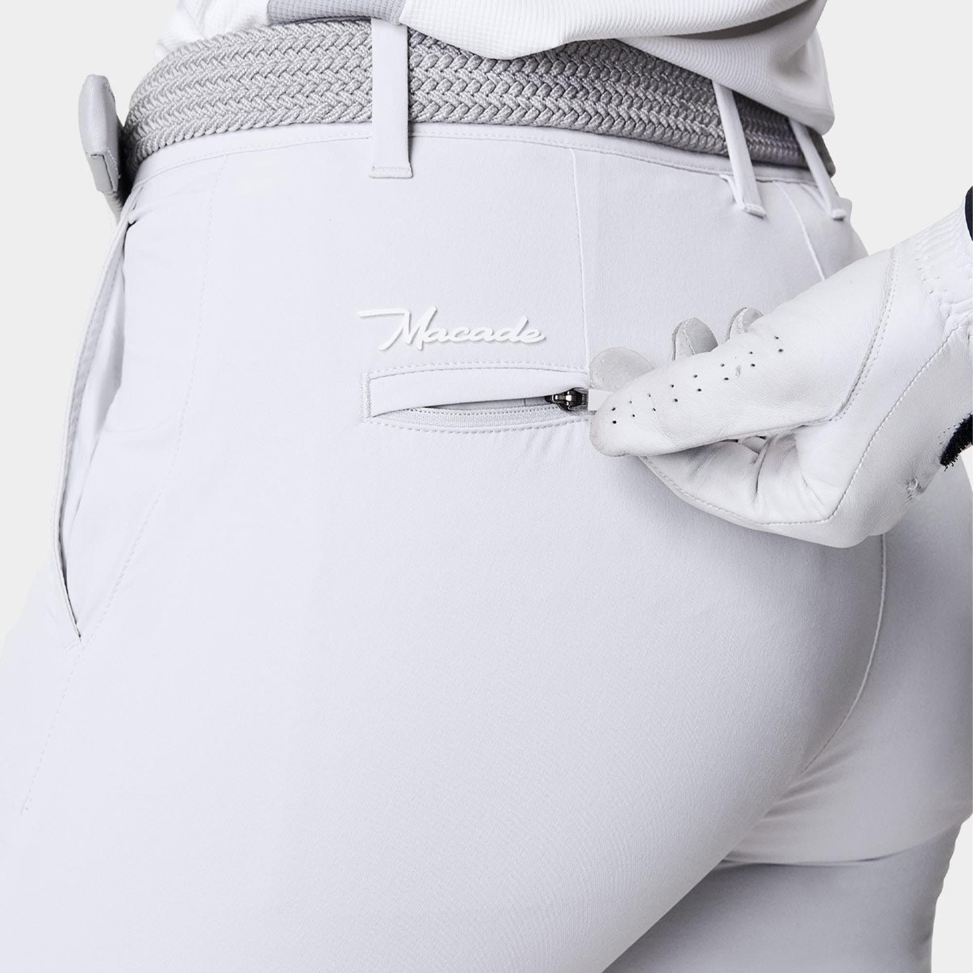 Macade Golf Four-Way Stretch Ladies Golf Jogger Off-White 27 Inch Leg