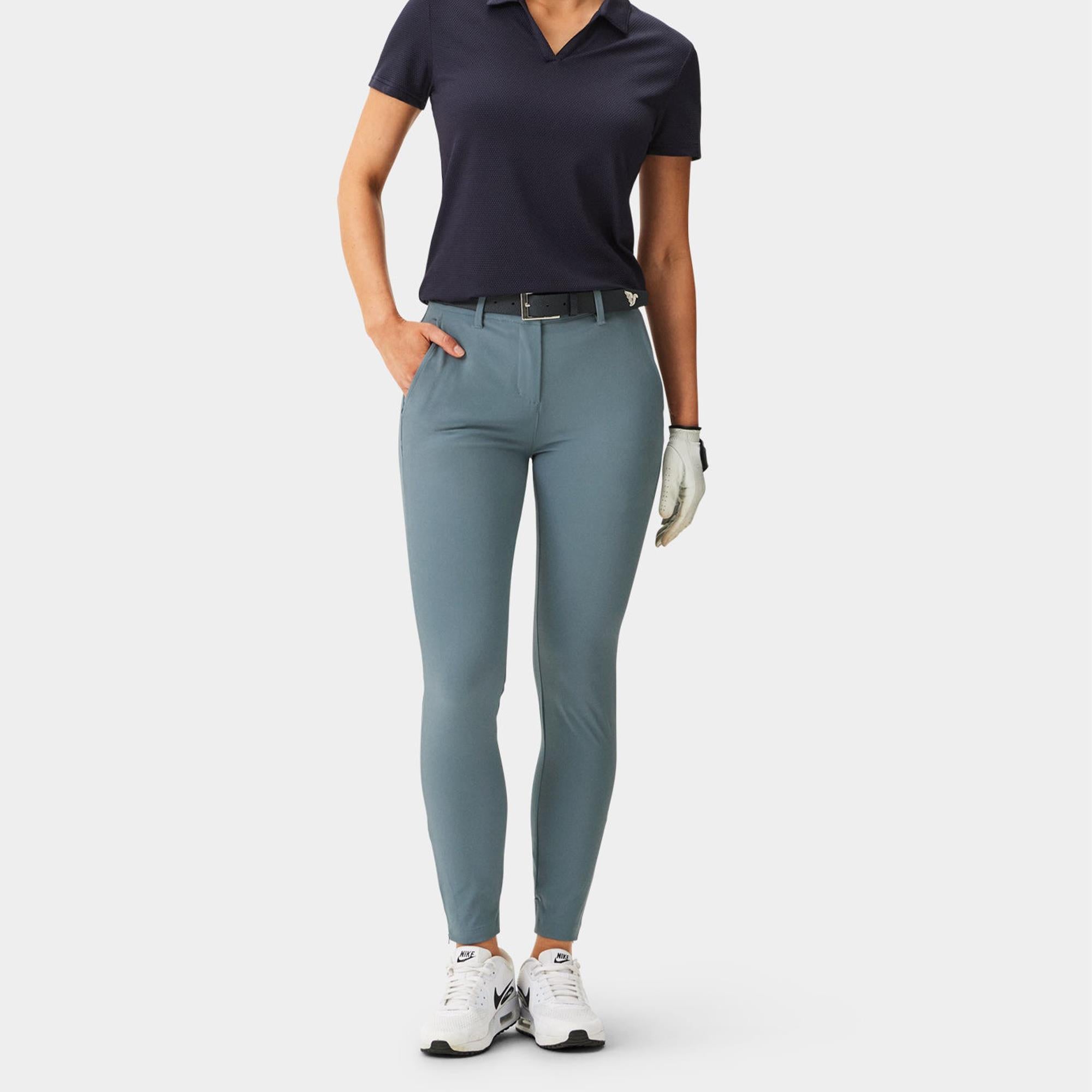 Macade Golf Four-Way Stretch Ladies Golf Jogger Stone Blue 29 Inch Leg