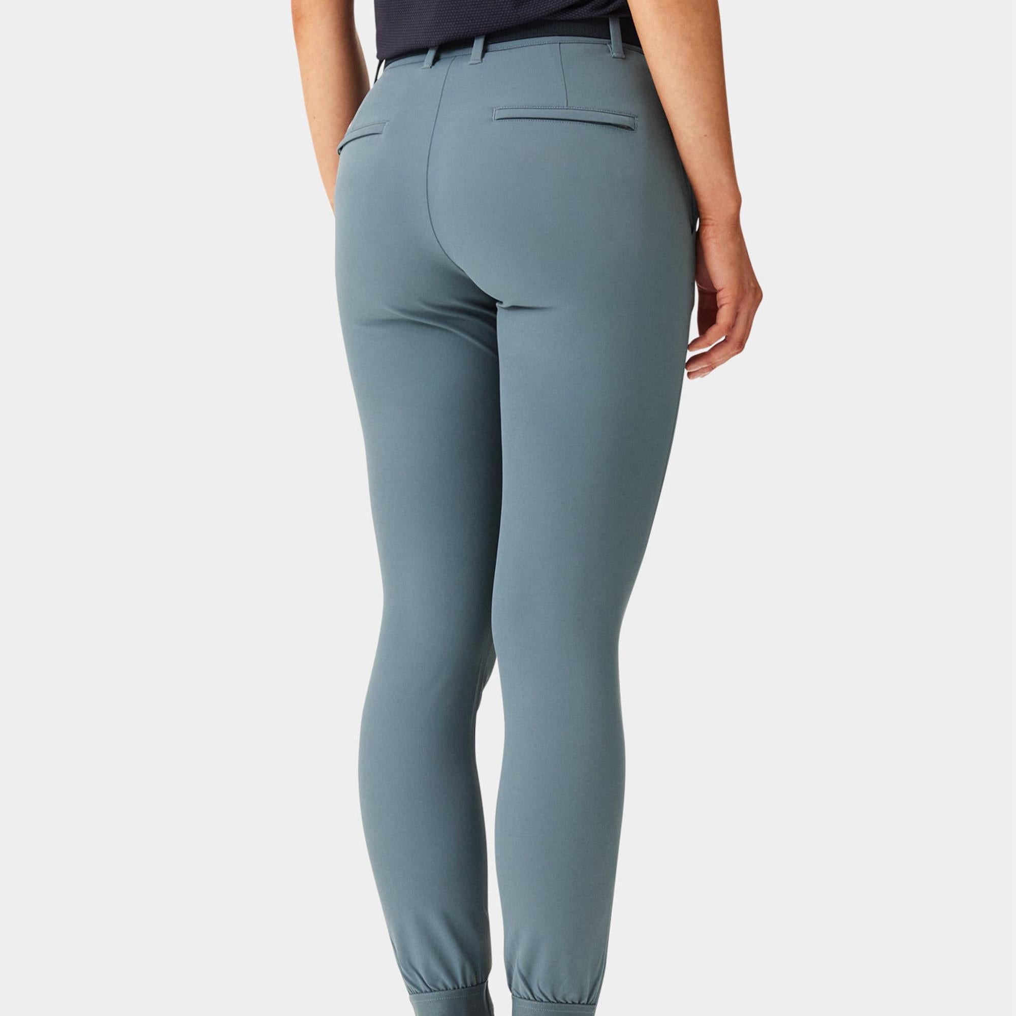 Macade Golf Four-Way Stretch Ladies Golf Jogger Stone Blue 29 Inch Leg