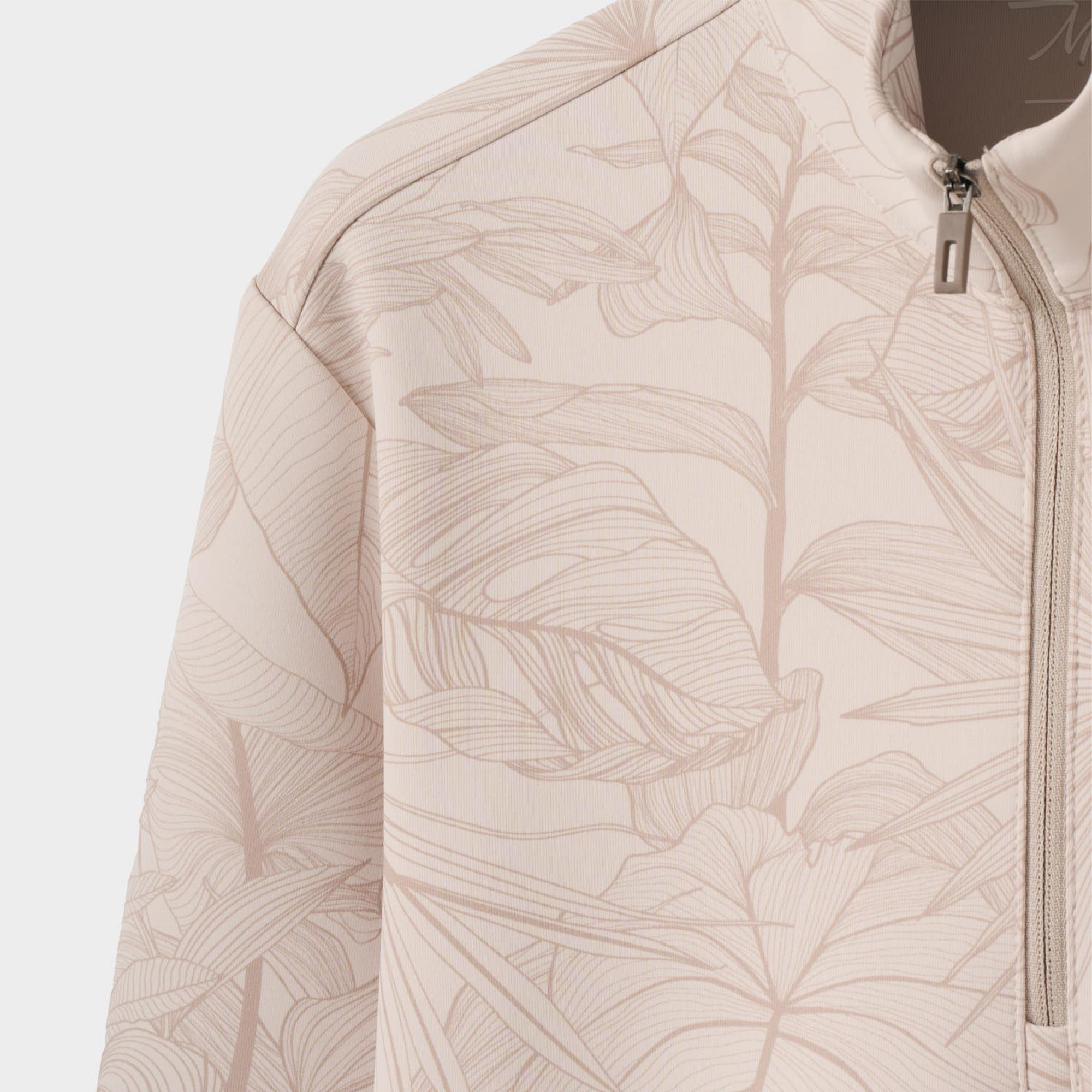 Macade Golf Palm Therma Quarter Zip Ladies Golf Mid Layer Pink