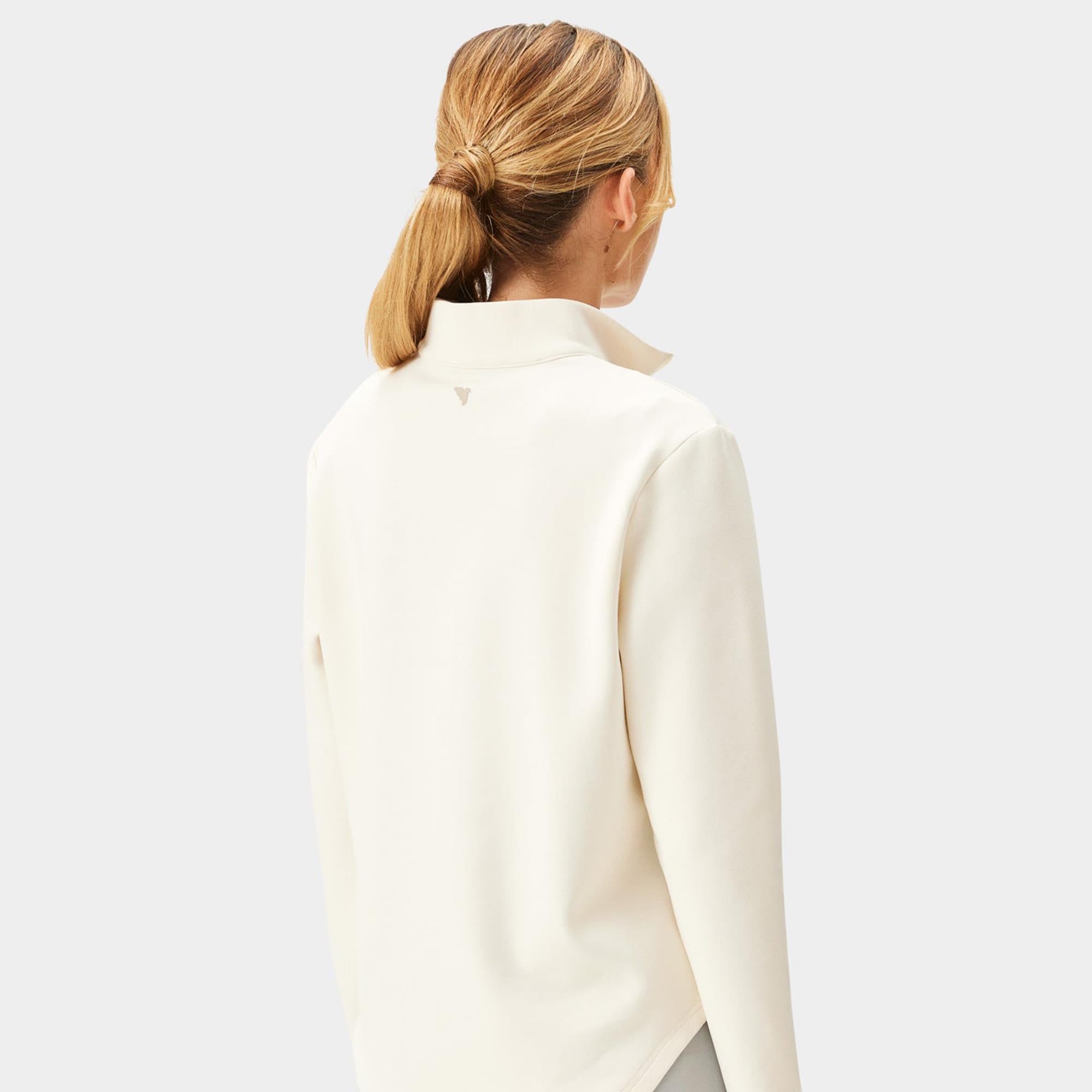 Macade Golf Zoe Flex Quarter Zip Ladies Golf Mid Layer Ivory