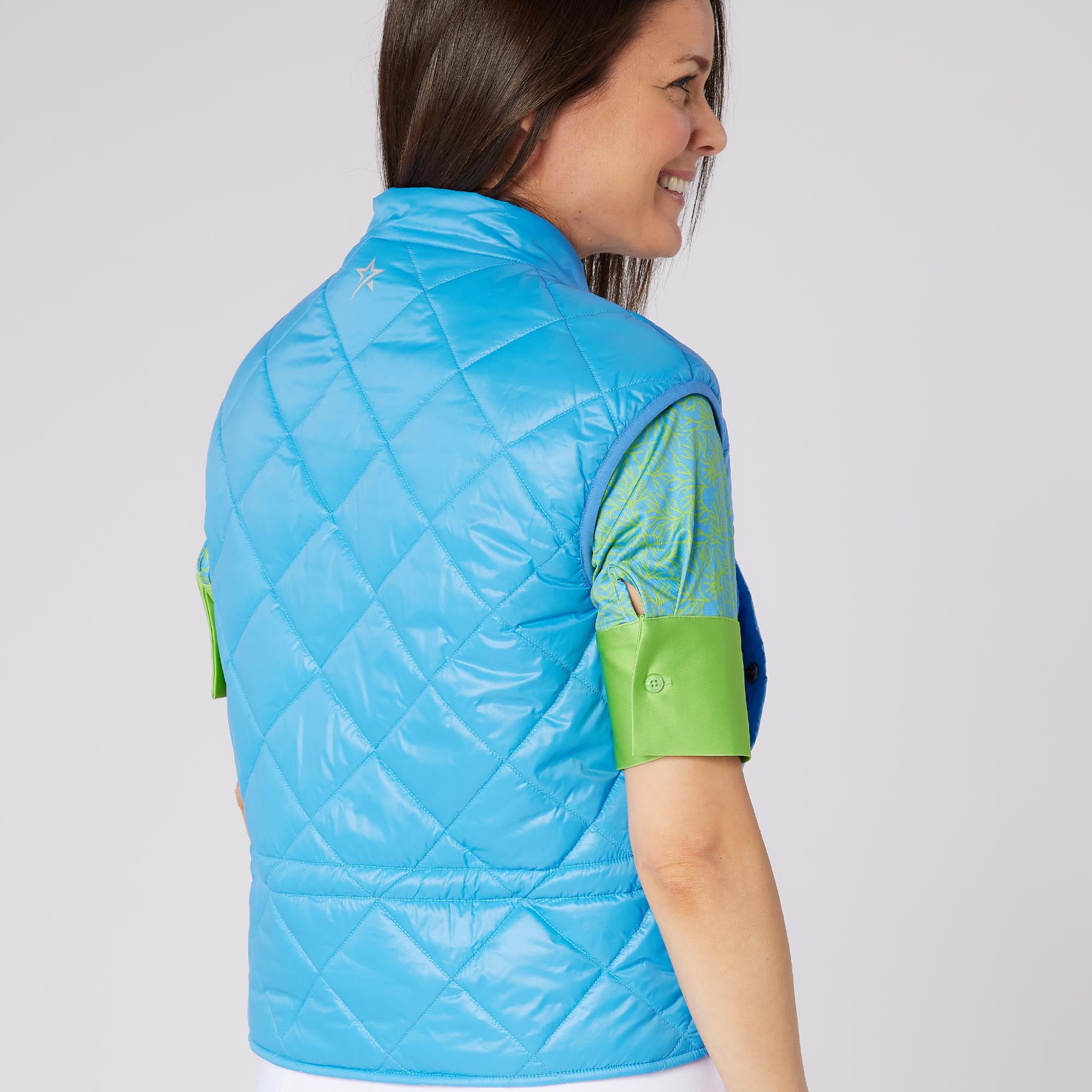 Swing Out Sister Summer Pearl Ladies Golf Vest Ocean
