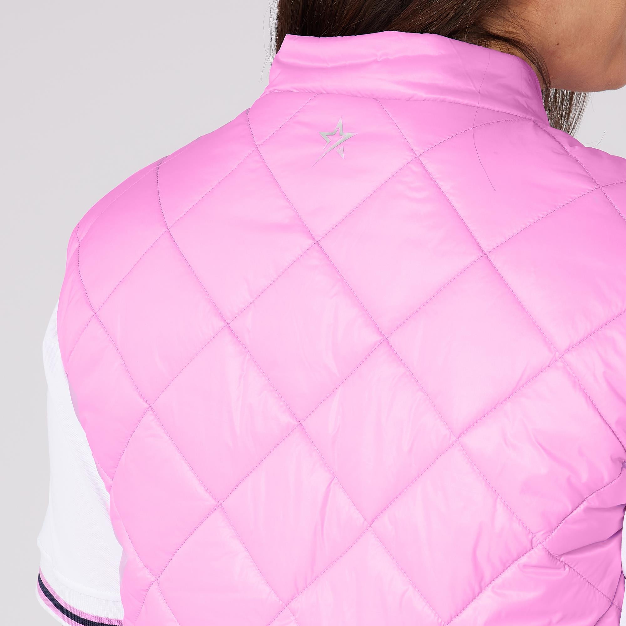 Swing Out Sister Summer Pearl Ladies Golf Vest Super Pink