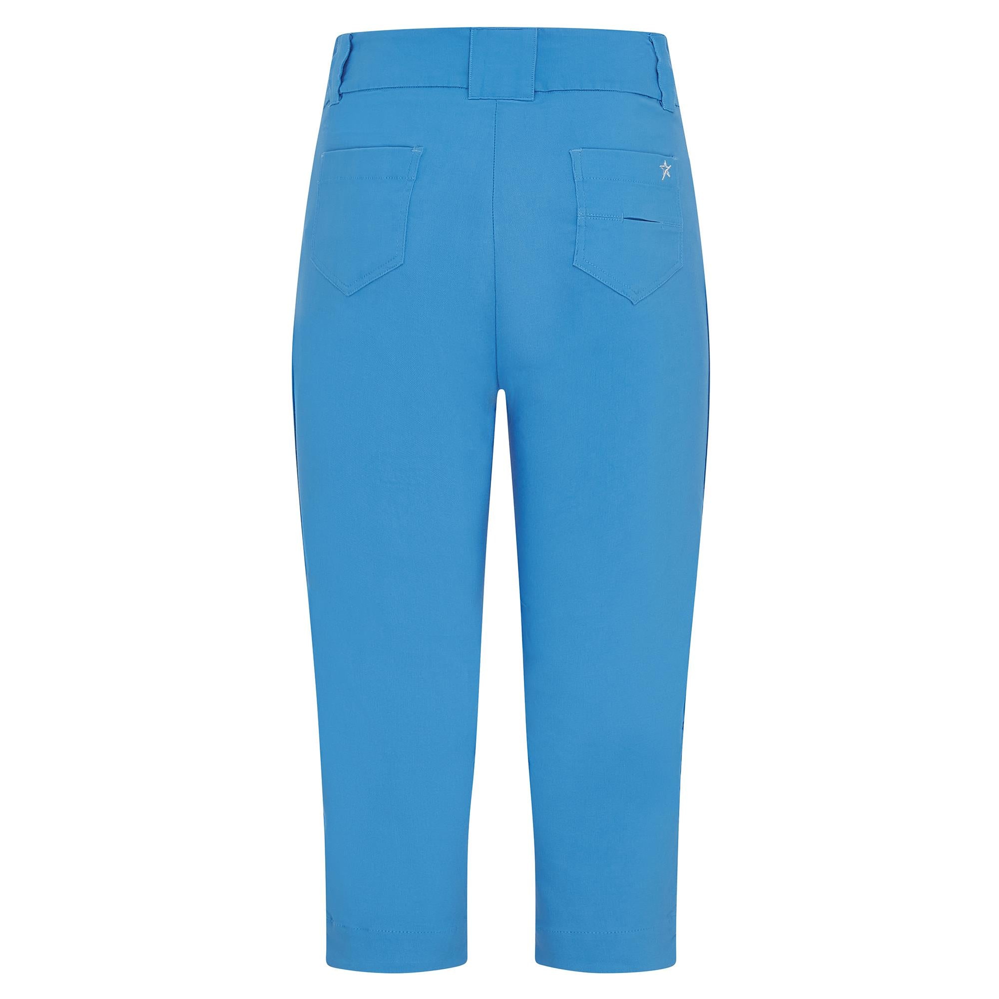 Swing Out Sister Core Pull On Ladies Golf Capris Ocean