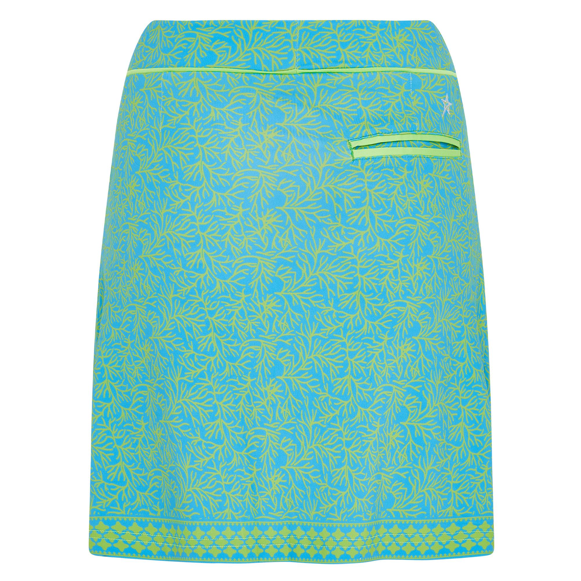 Swing Out Sister Reef Pattern Ladies Golf Skort Ocean Bloom