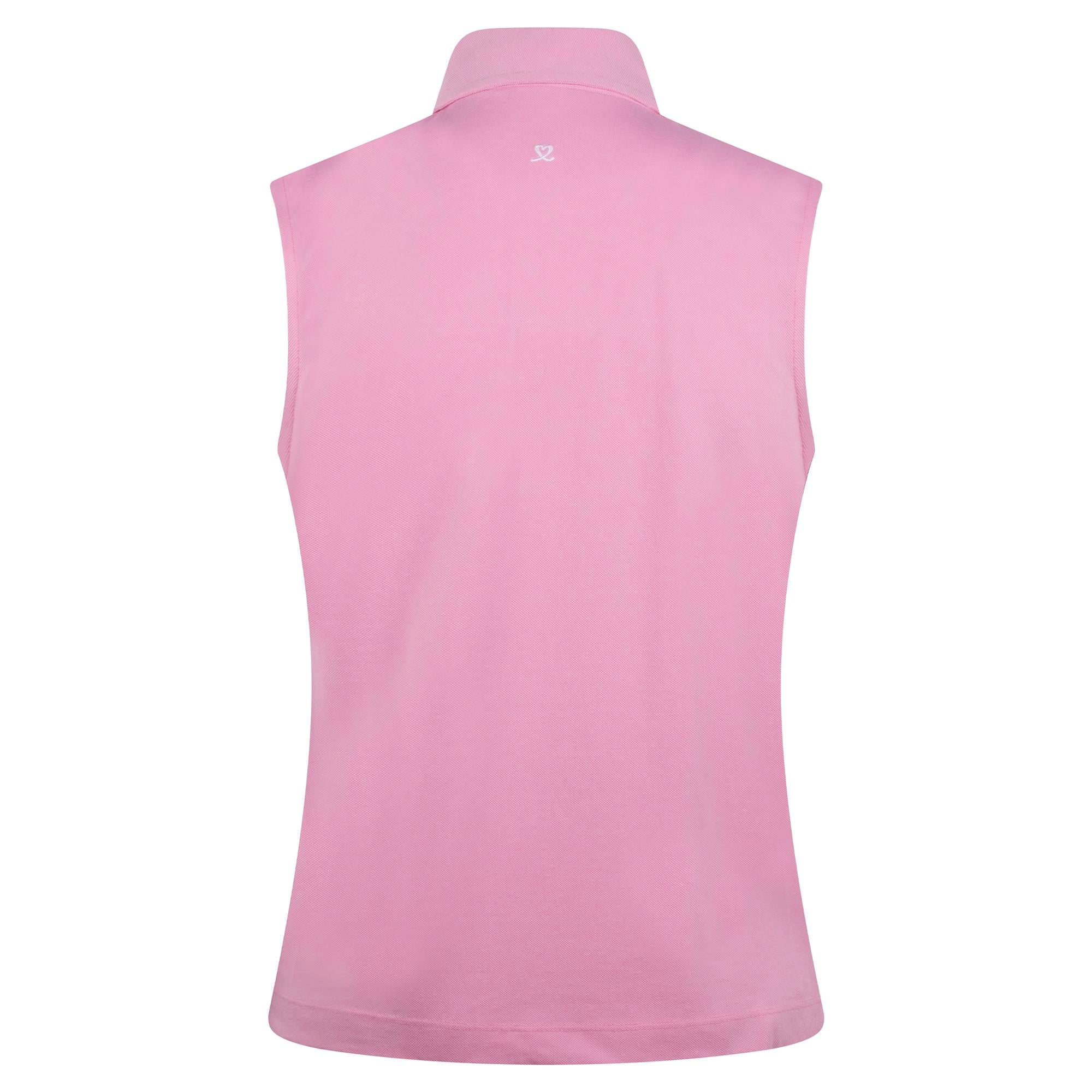 Daily Sports Fairway Ladies Sleeveless Golf Polo Shirt Prism Pink