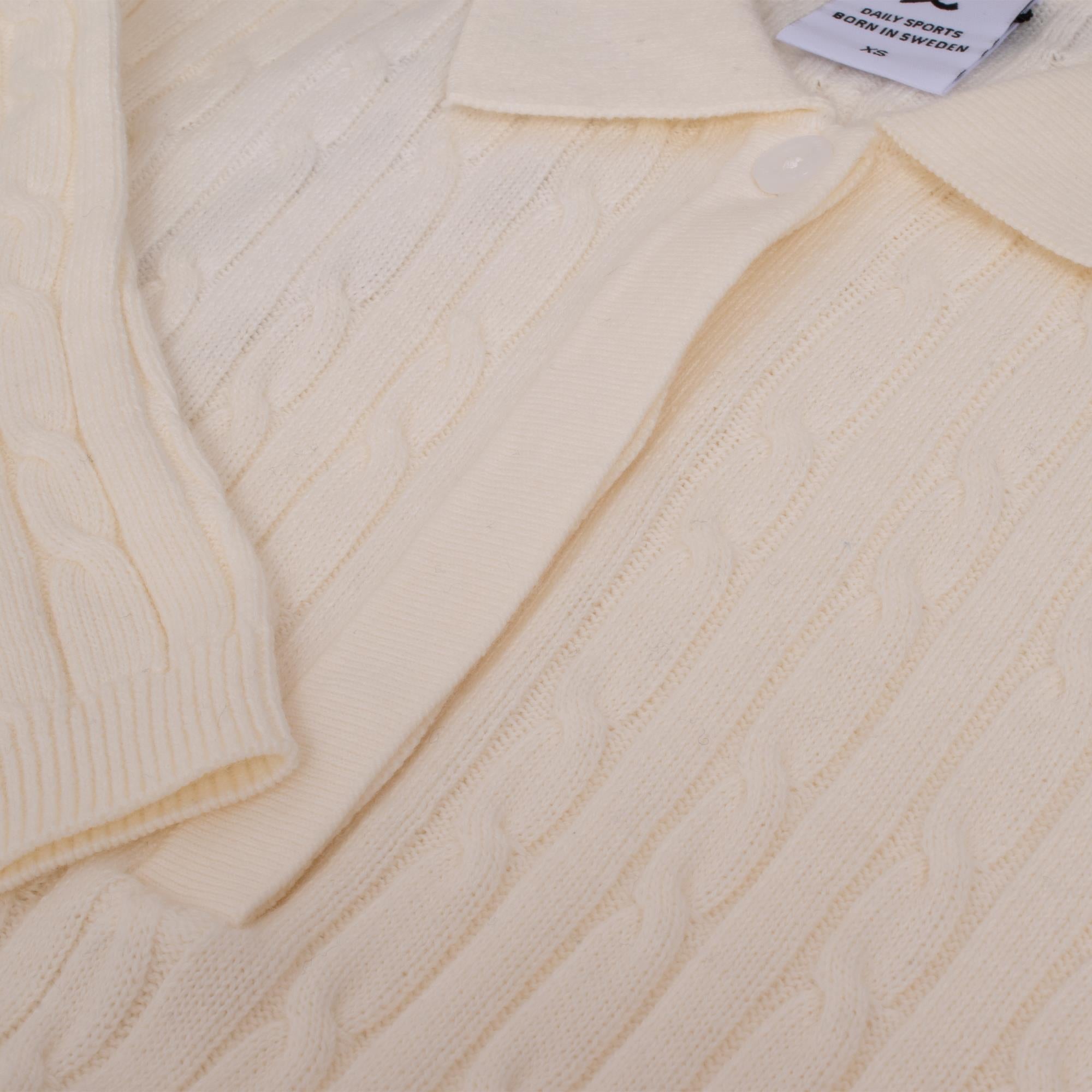 Daily Sports Madelene Knitted Ladies Golf Polo Shirt White