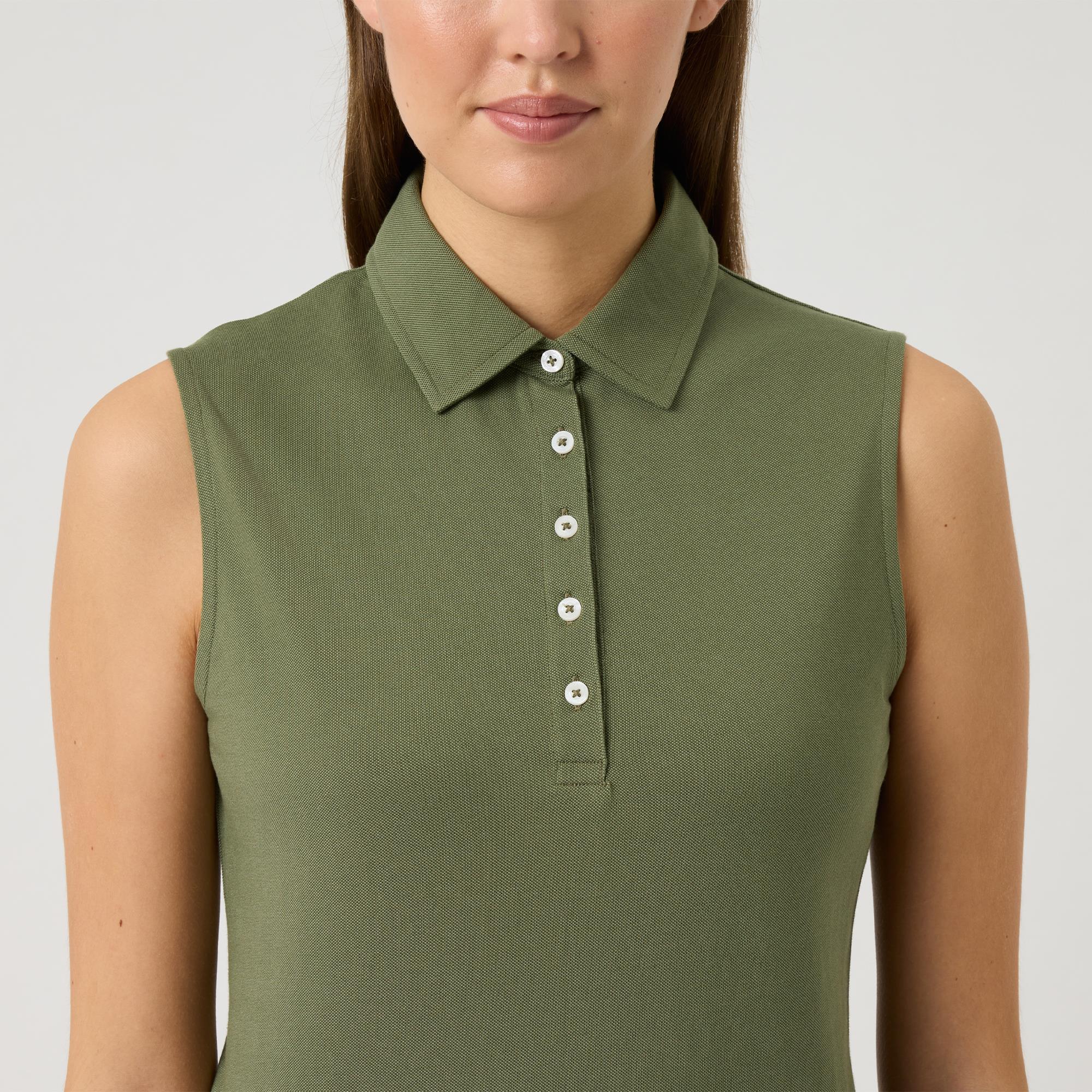 Daily Sports Fairway Ladies Sleeveless Golf Polo Shirt Sage