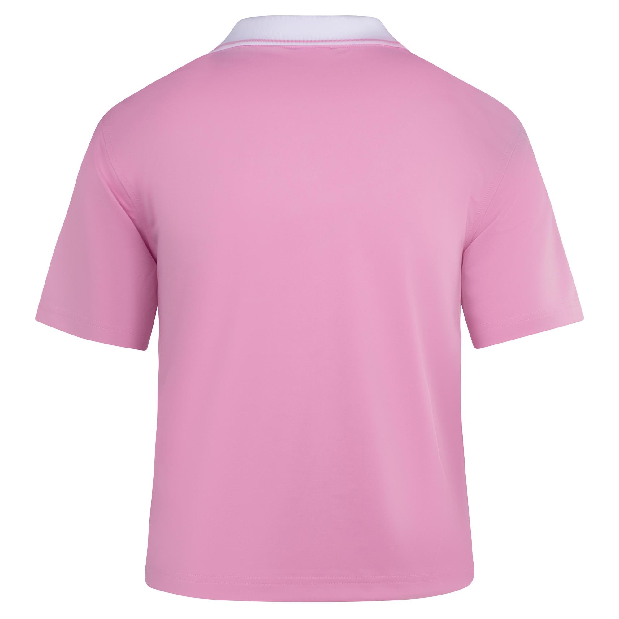 Daily Sports Cropped Ladies Golf Polo Shirt Prism Pink