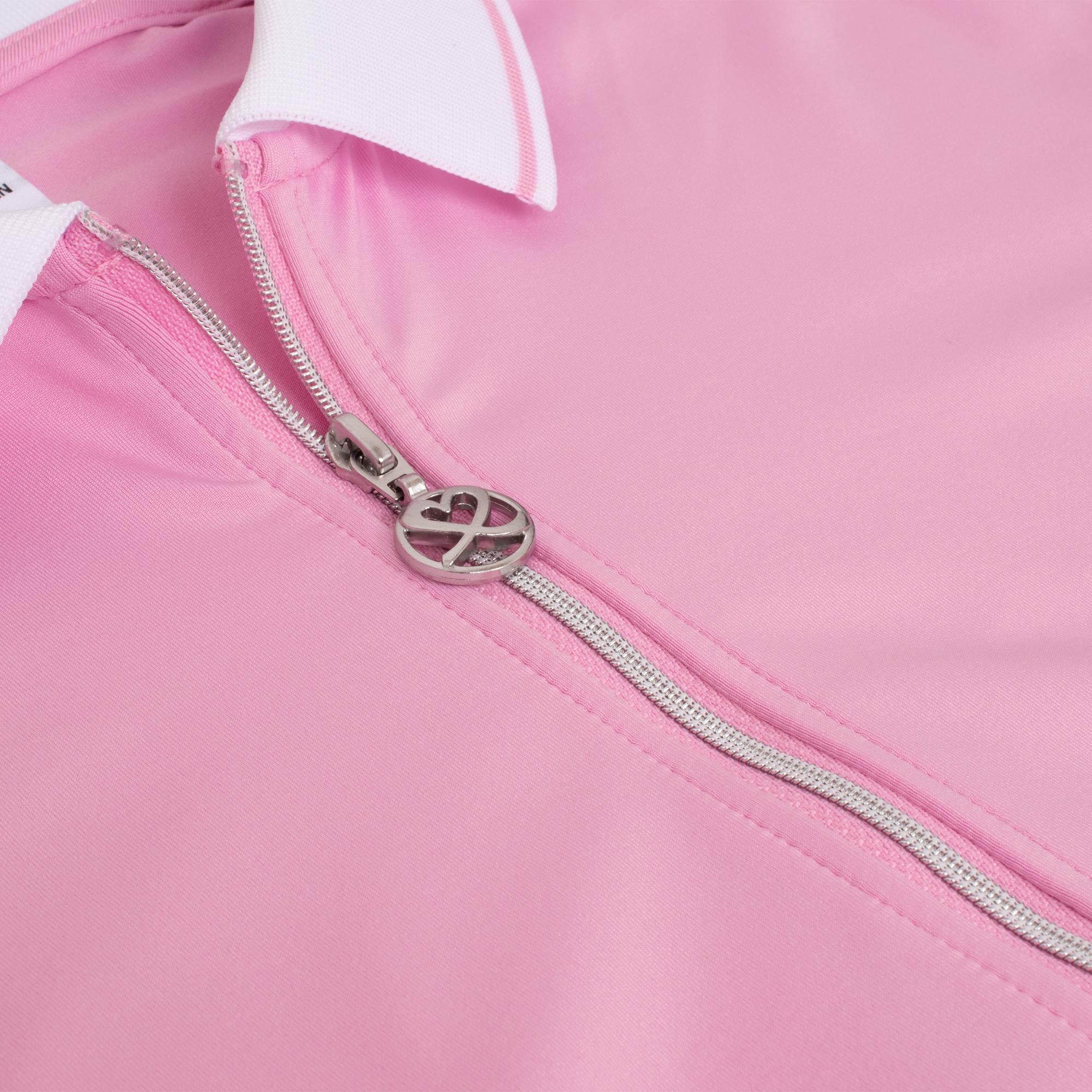 Daily Sports Cropped Ladies Golf Polo Shirt Prism Pink