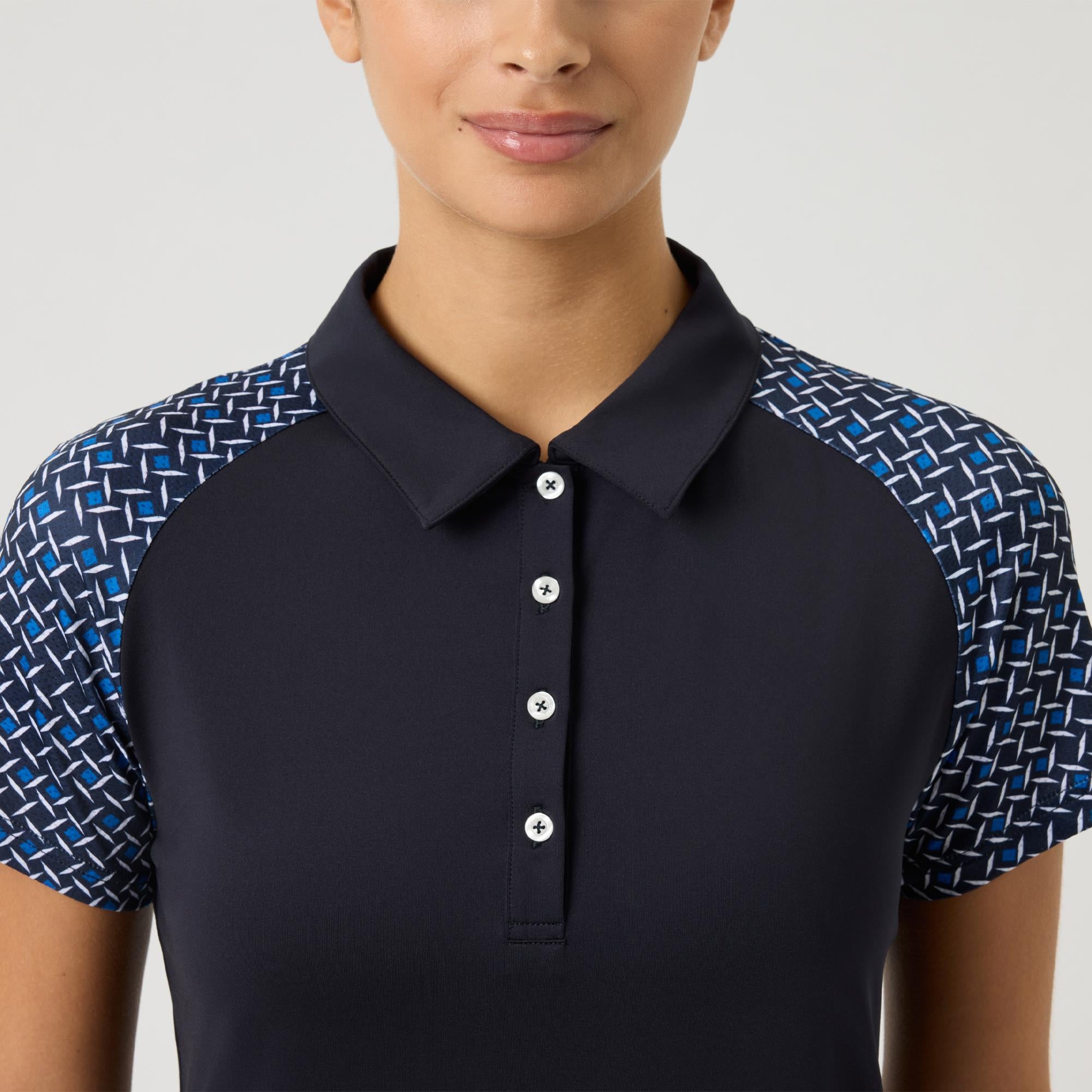 Daily Sports Edge Ladies Golf Polo Shirt Navy Square