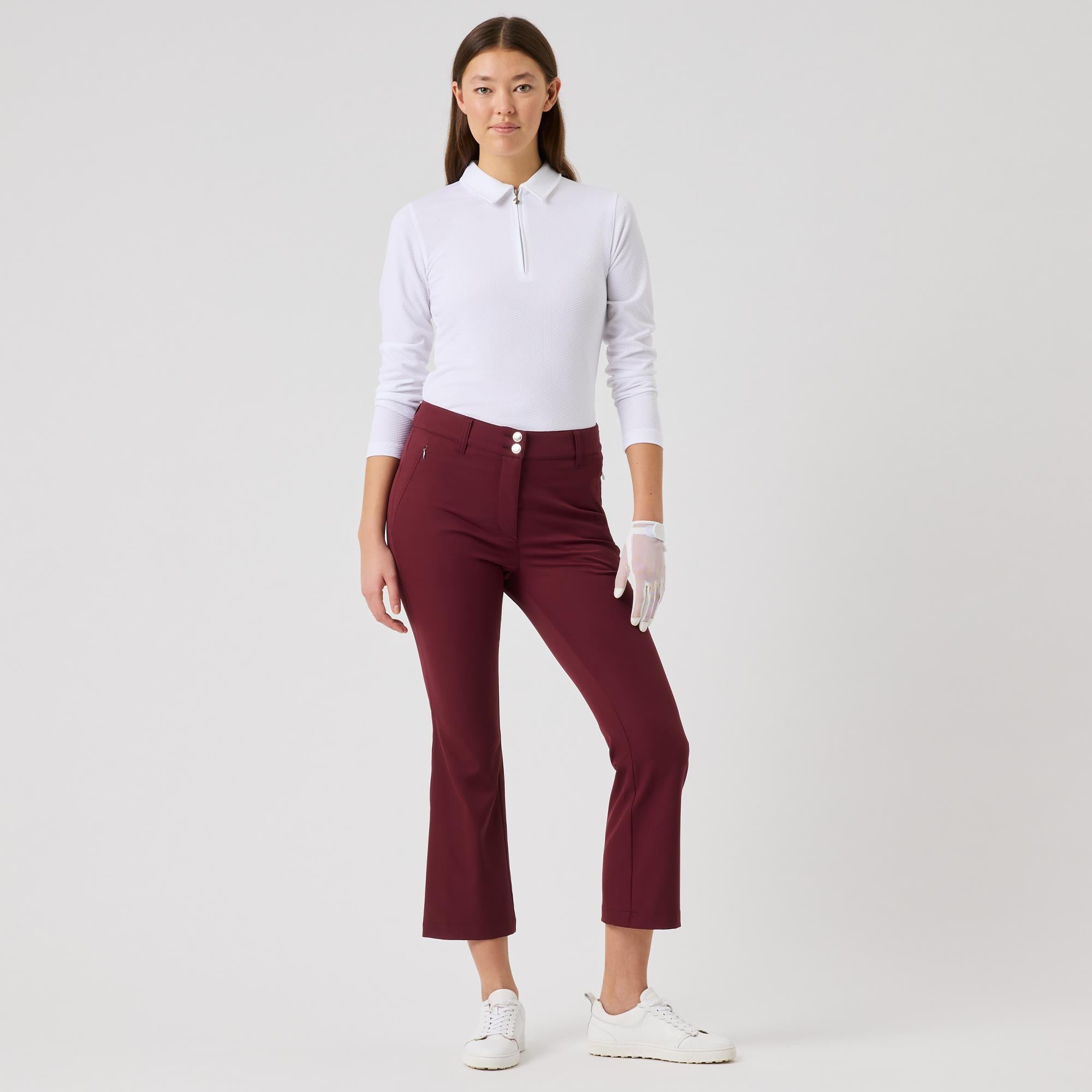 Daily Sports Flare Ladies Ankle Golf Pants Port 95CM