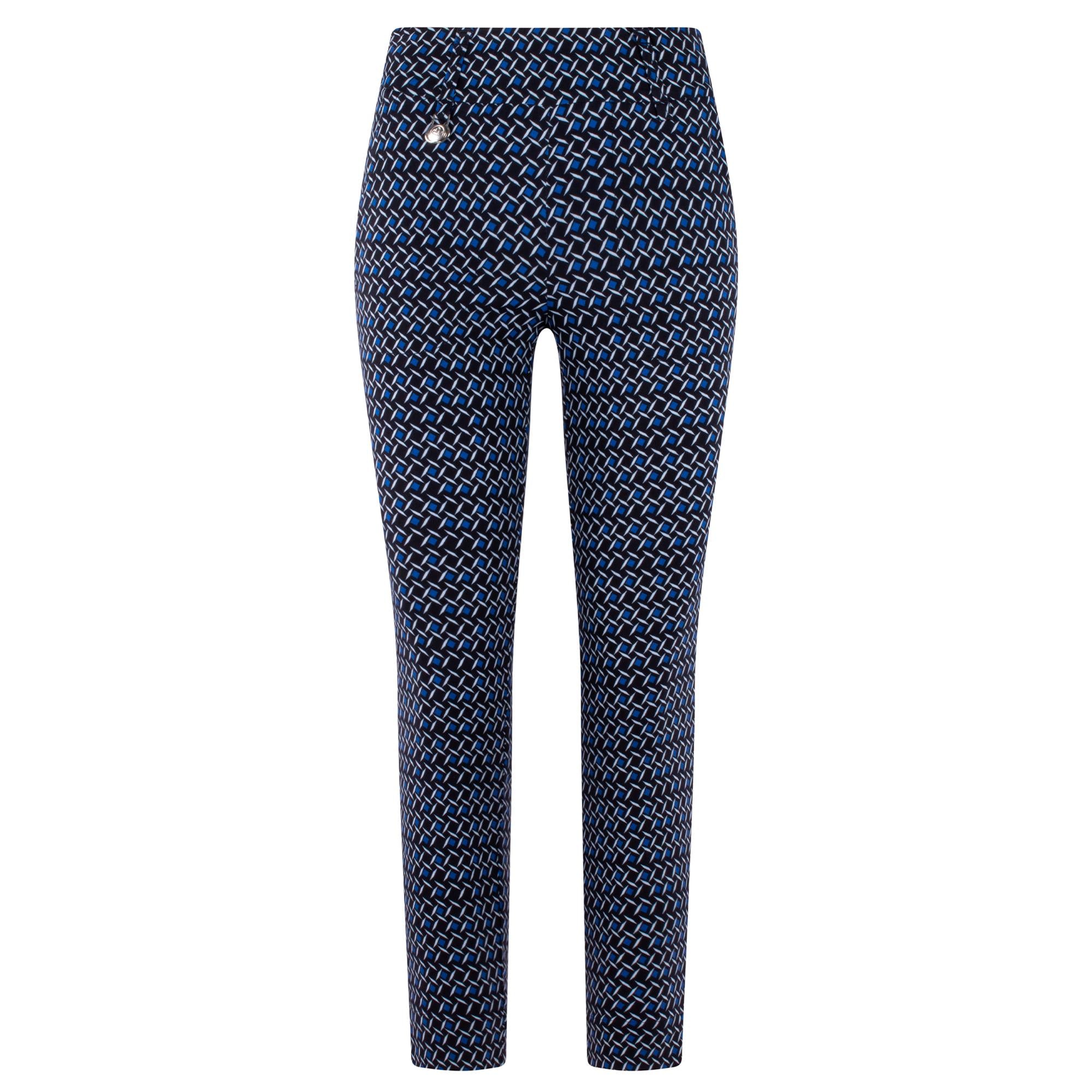 Daily Sports Printed Magic High Water Ladies Golf Trousers Navy Square 94CM