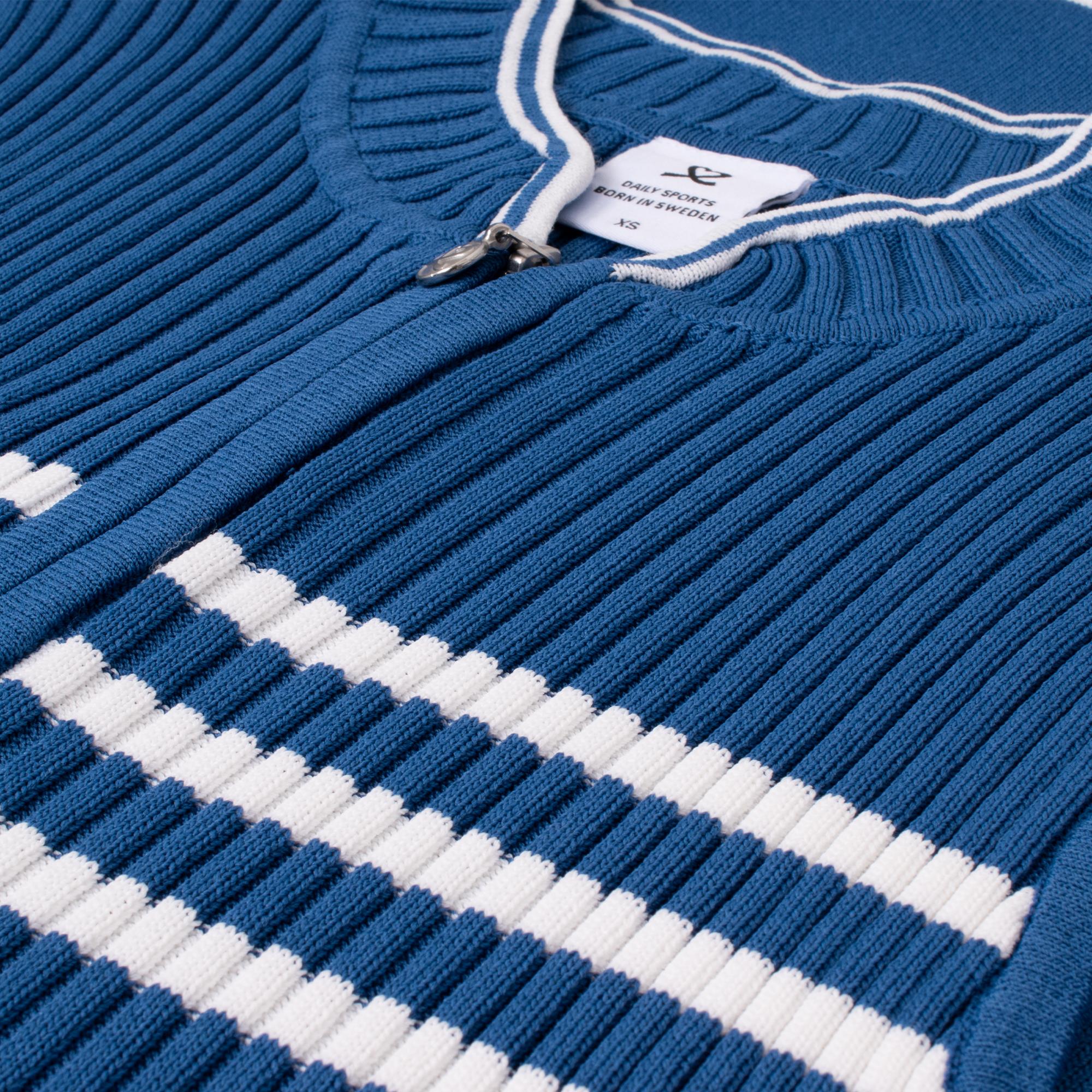 Daily Sports Awara Sleeveless Ladies Golf Dress Shirt Mid Blue