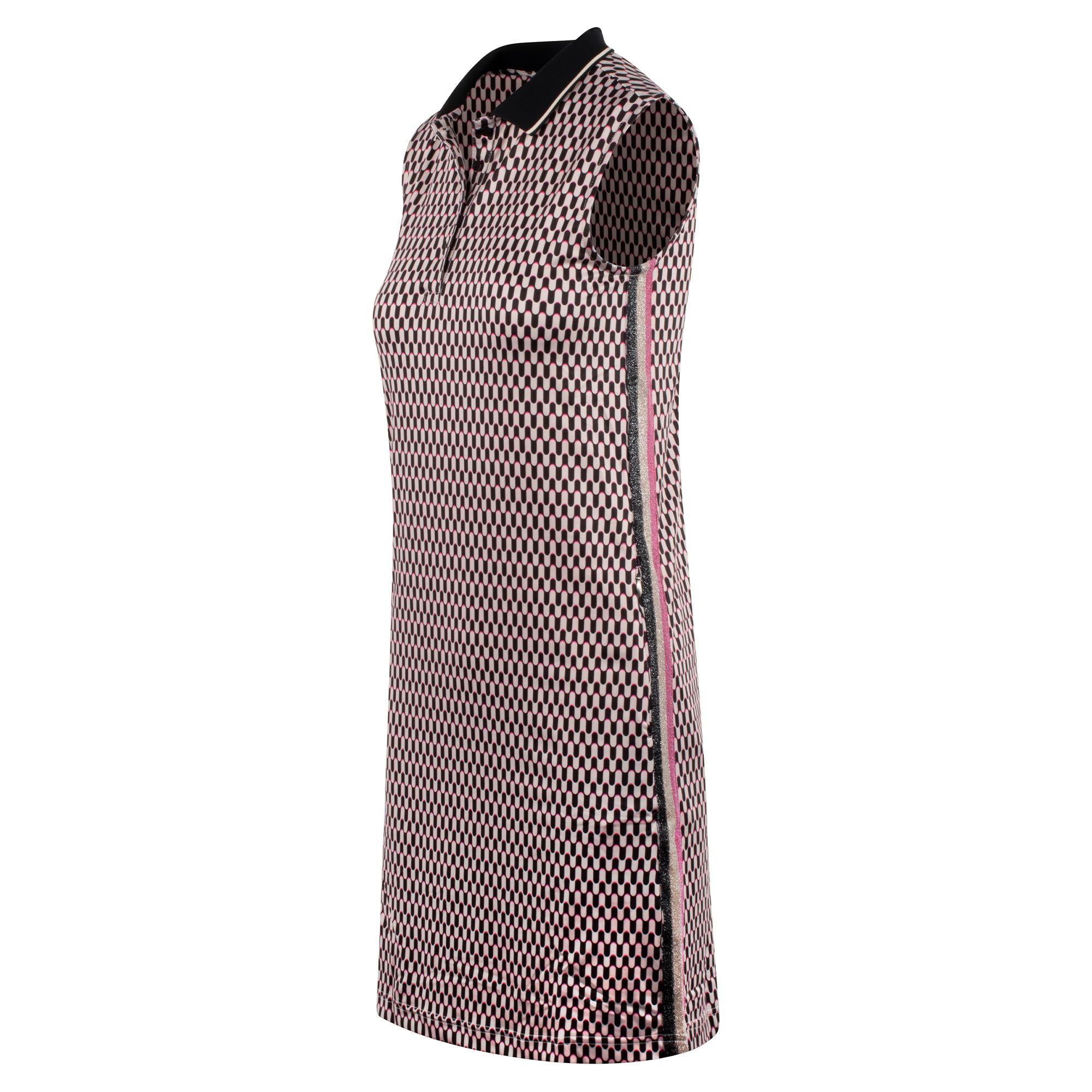 Daily Sports Geometric Sleeveless Ladies Golf Dress Abstract Wave