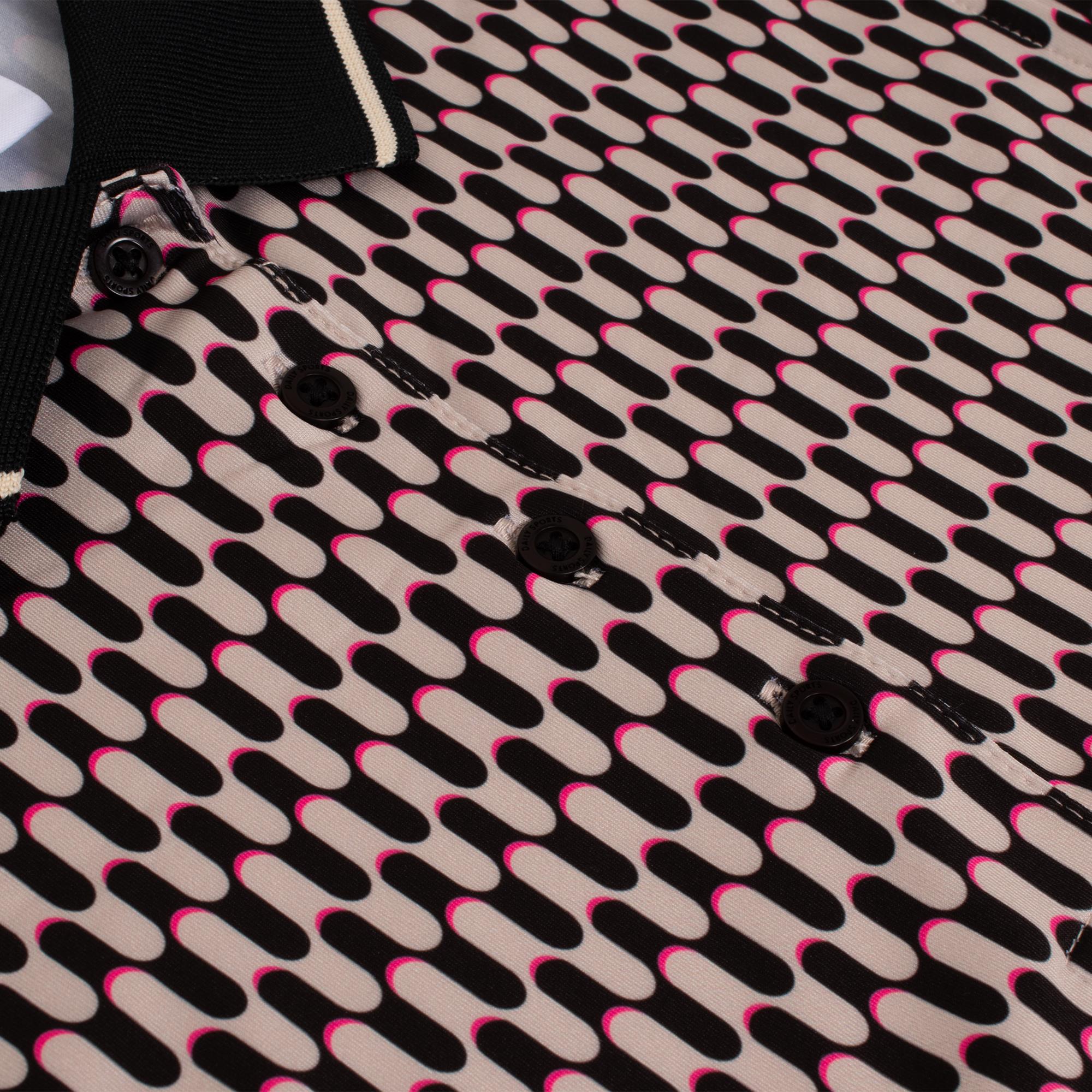 Daily Sports Geometric Sleeveless Ladies Golf Dress Abstract Wave