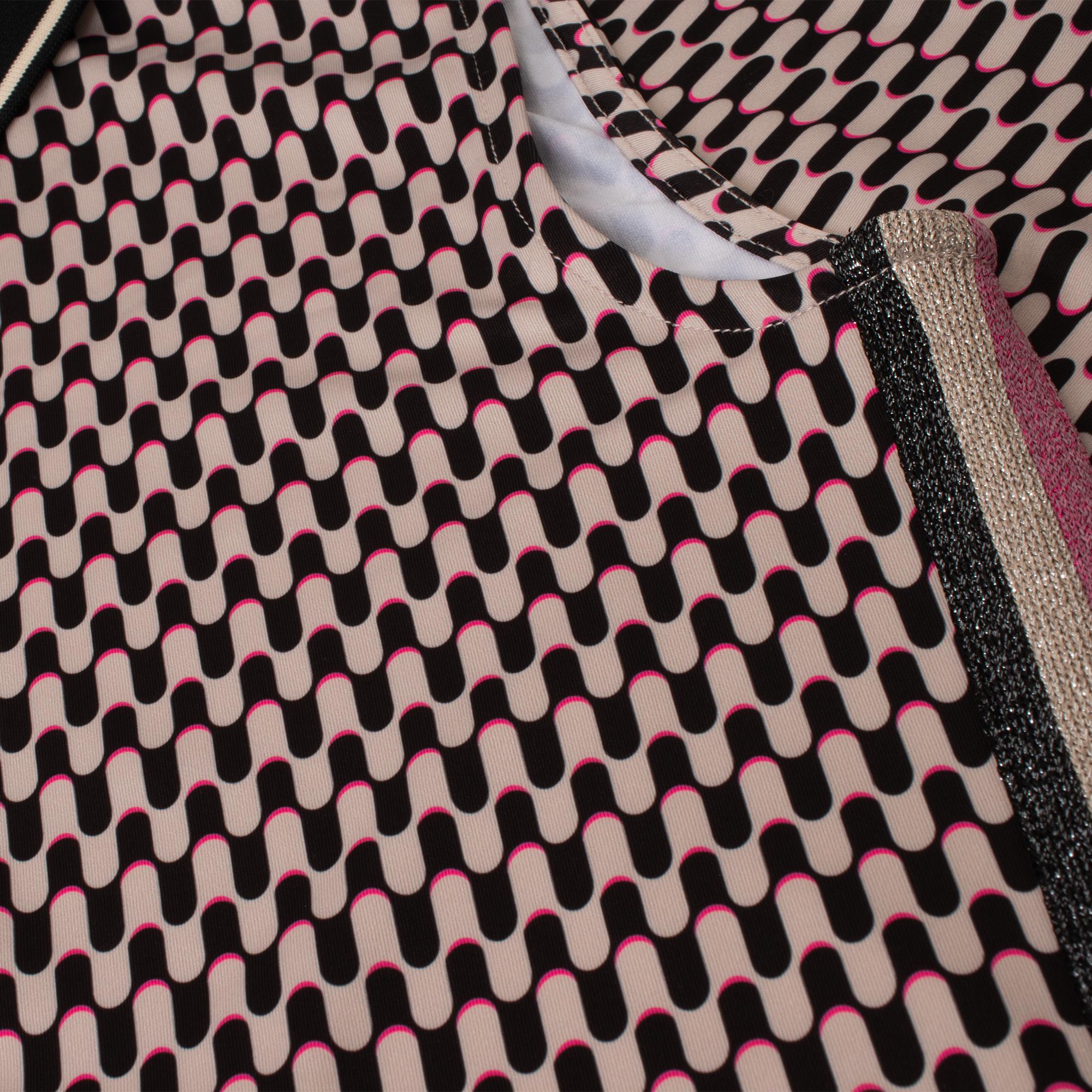 Daily Sports Geometric Sleeveless Ladies Golf Dress Abstract Wave