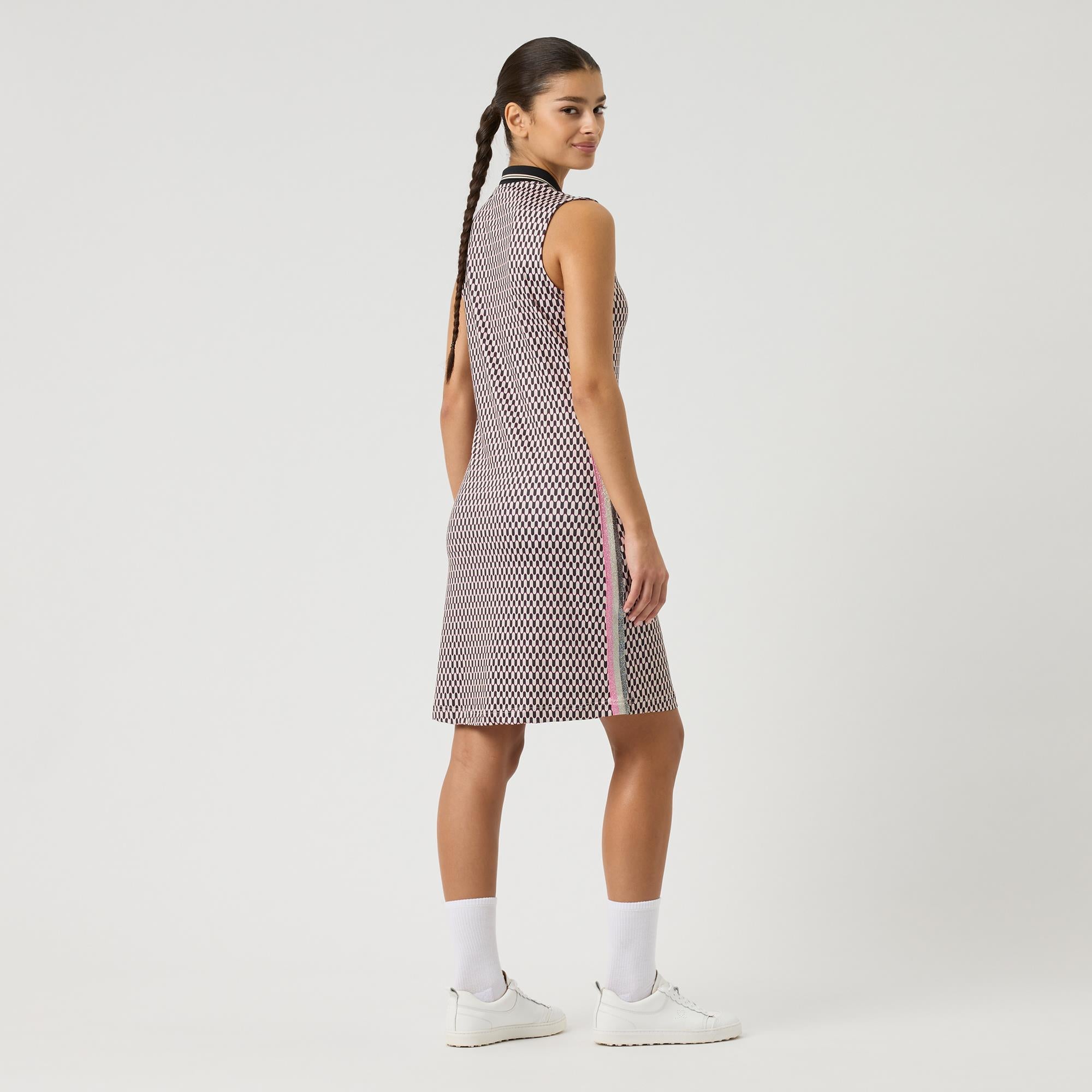 Daily Sports Geometric Sleeveless Ladies Golf Dress Abstract Wave