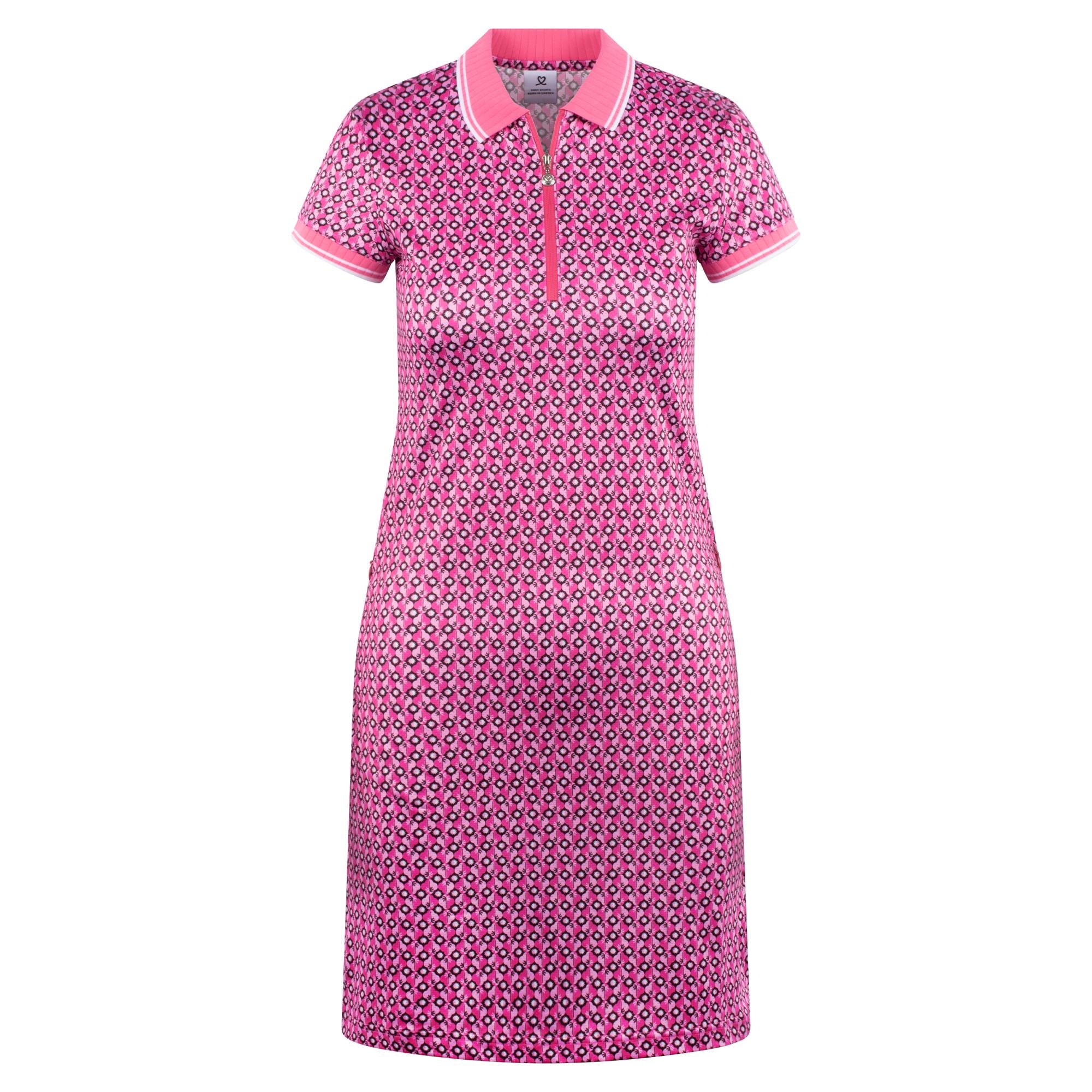 Daily Sports Sheermotion Ladies Golf Dress Geometric Palm Tree