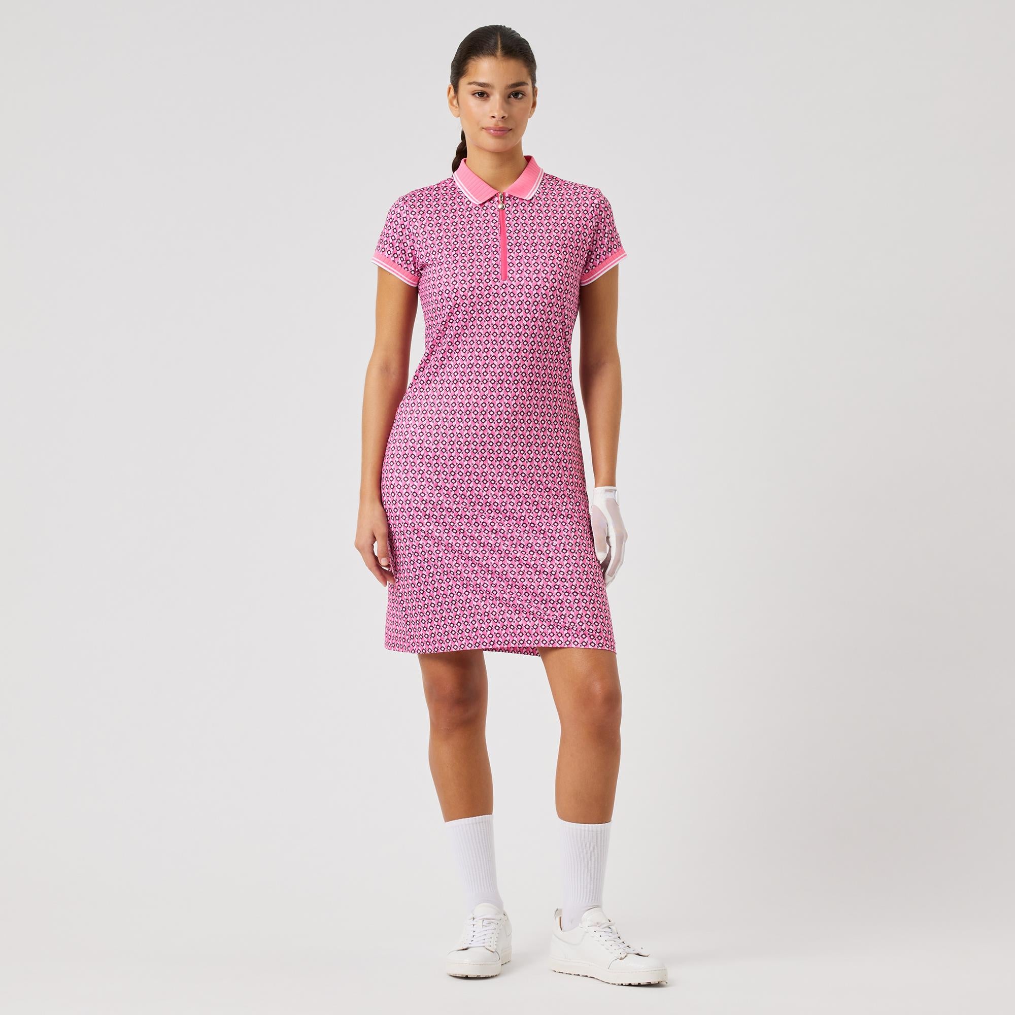 Daily Sports Sheermotion Ladies Golf Dress Geometric Palm Tree