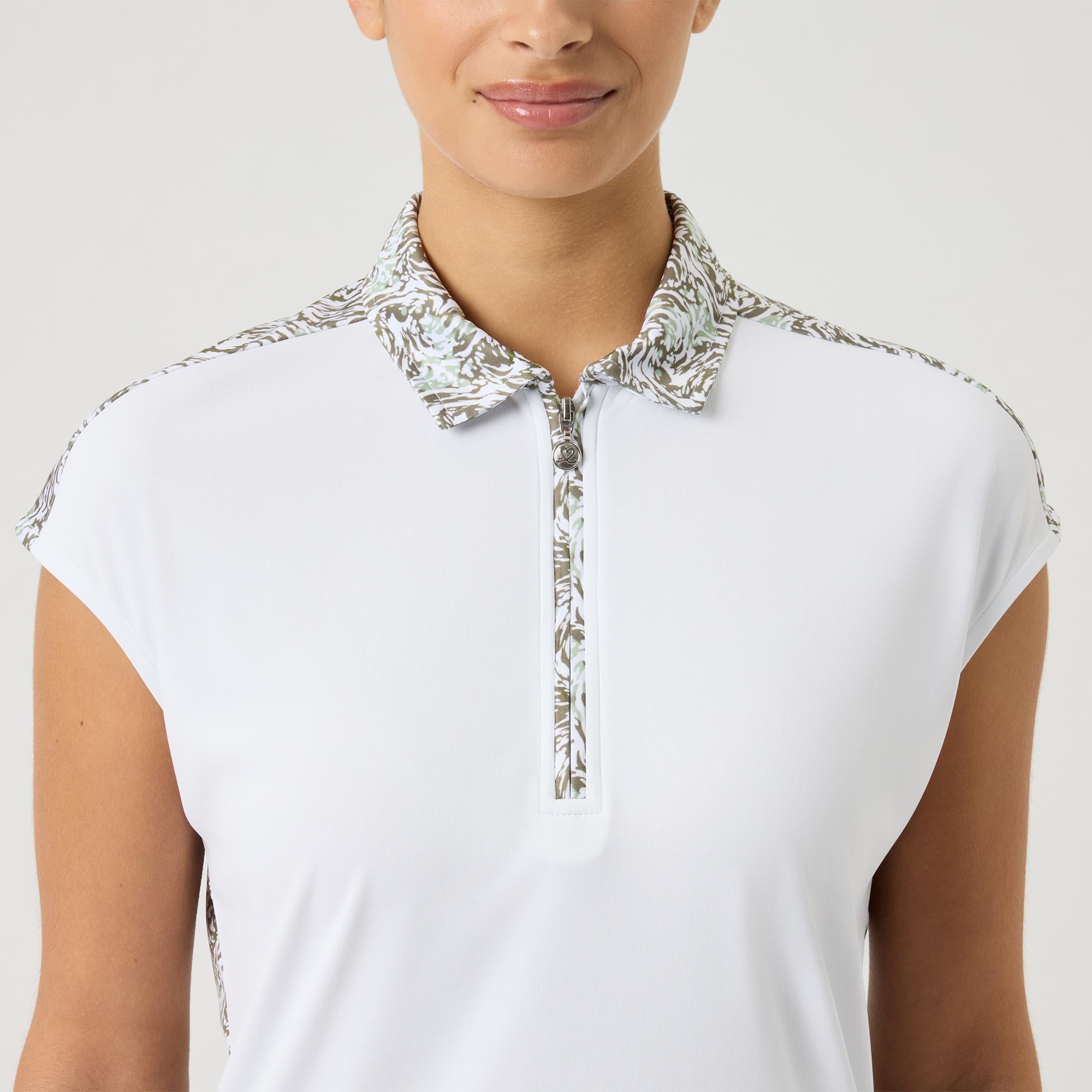 Daily Sports Printed Ladies Golf Polo Shirt Abstract Swirl