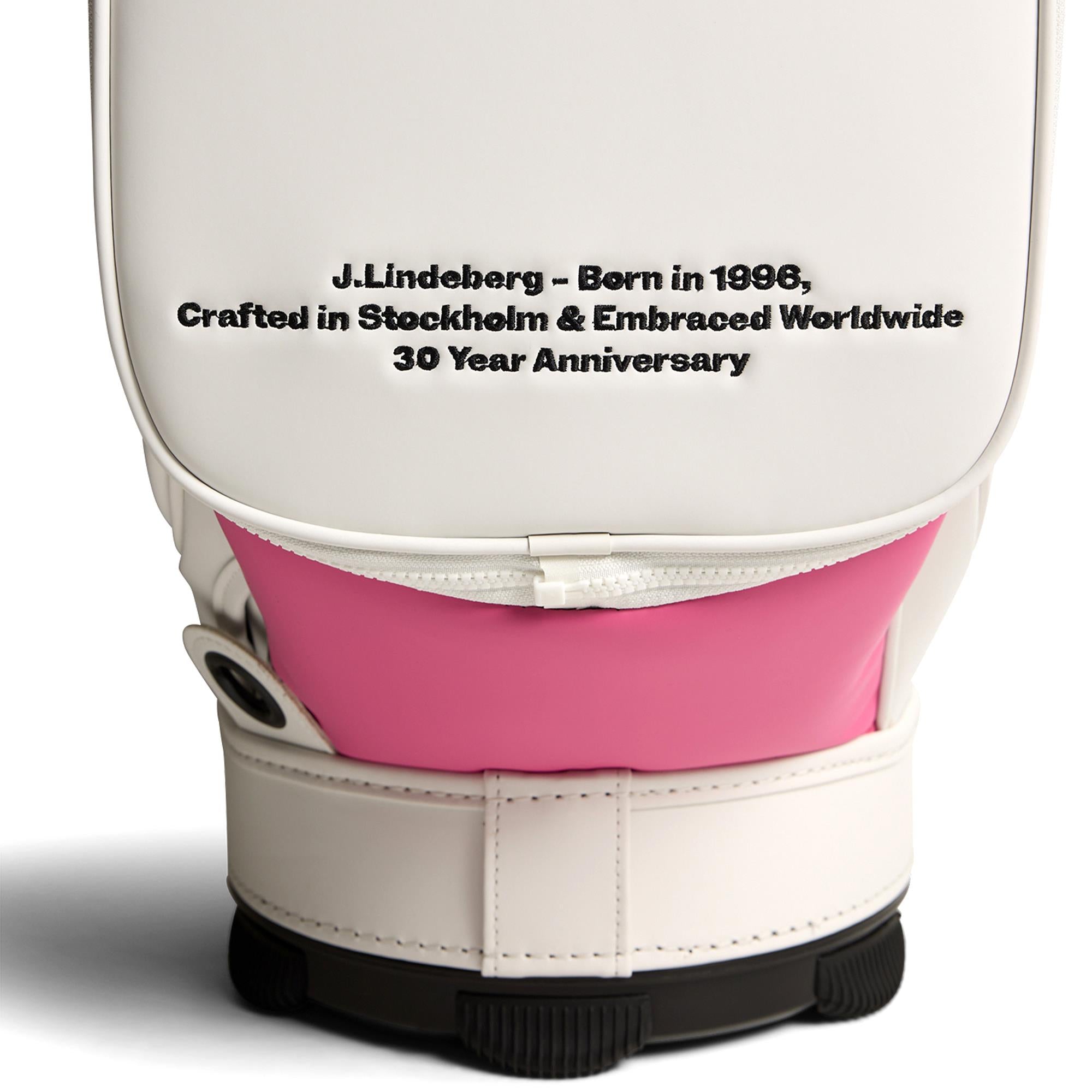 J Lindeberg 30Y Staff Bag White