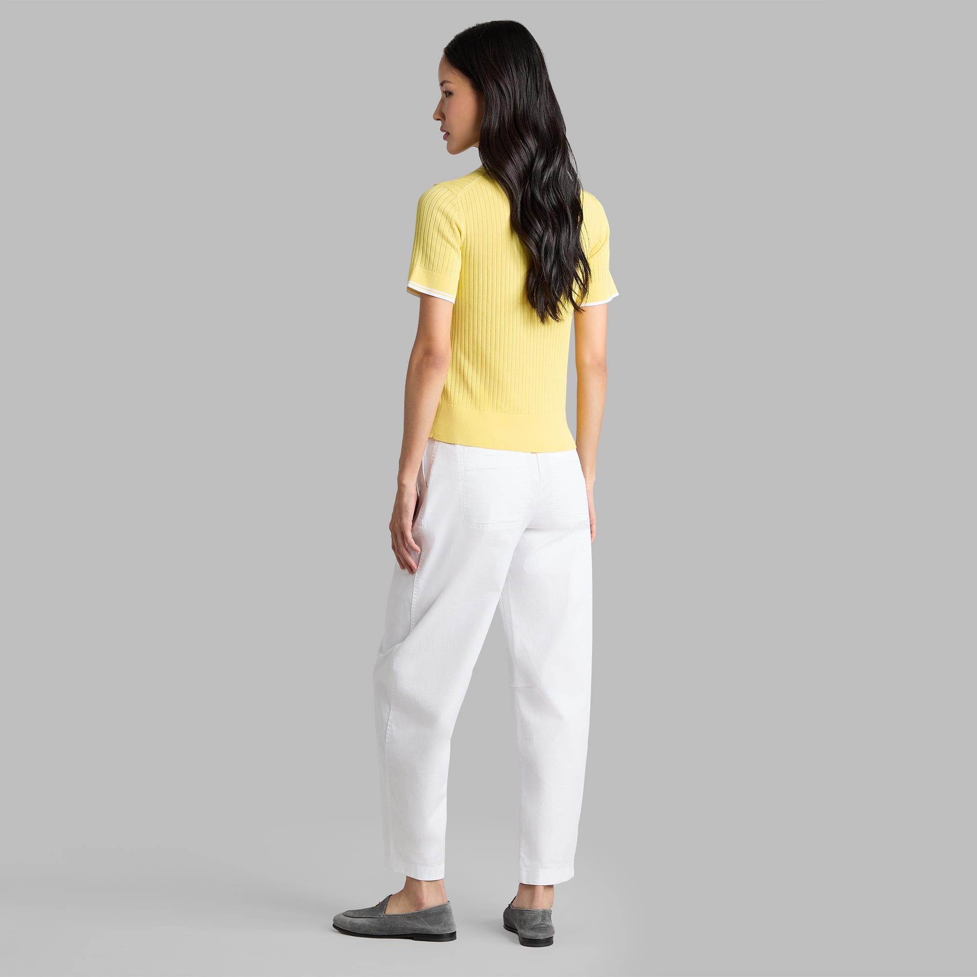 G/FORE Viscose Blend Ladies Golf Polo Sweater Canary